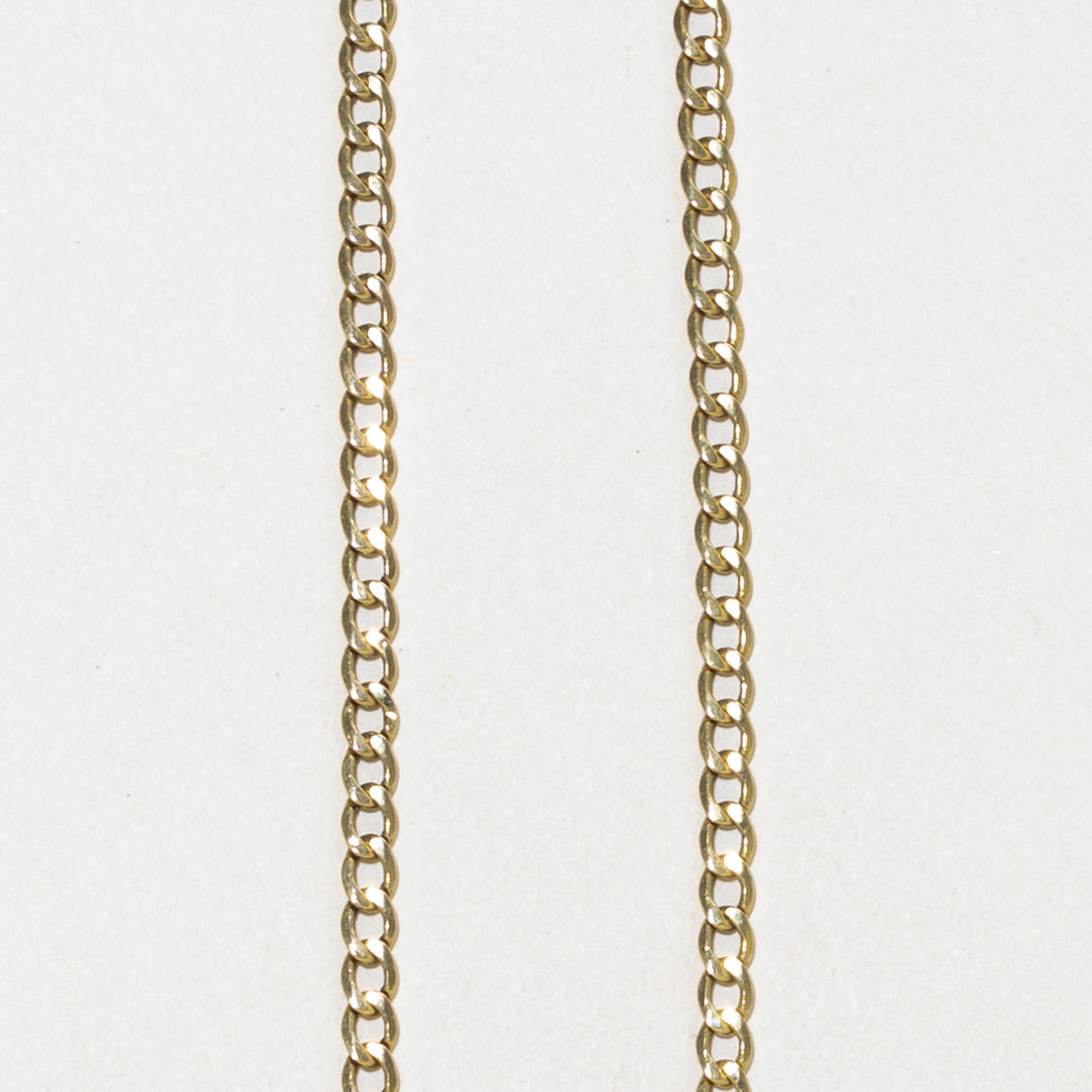 10k Yellow Gold Curb Link Chain | 3.40mm | 18"