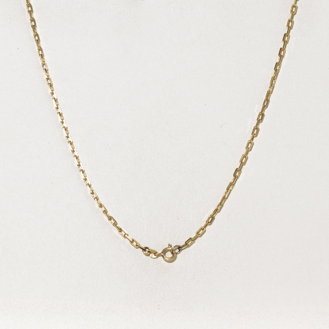 14k Yellow Gold Paperclip Chain | 2.40mm | 16"