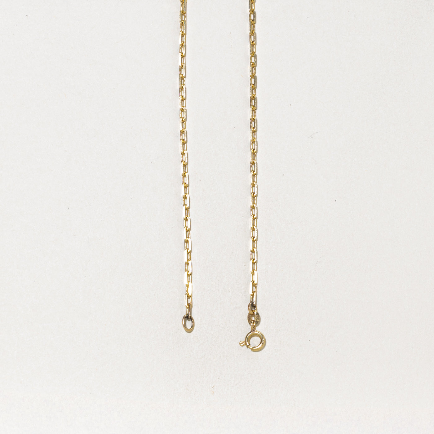 14k Yellow Gold Paperclip Chain | 2.40mm | 16"
