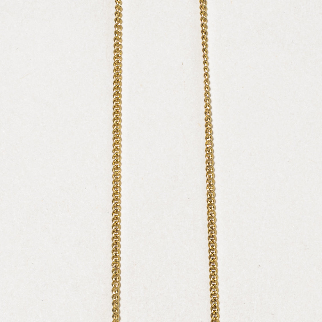 18k Two Tone Fringe Chain Necklace | 15.5"