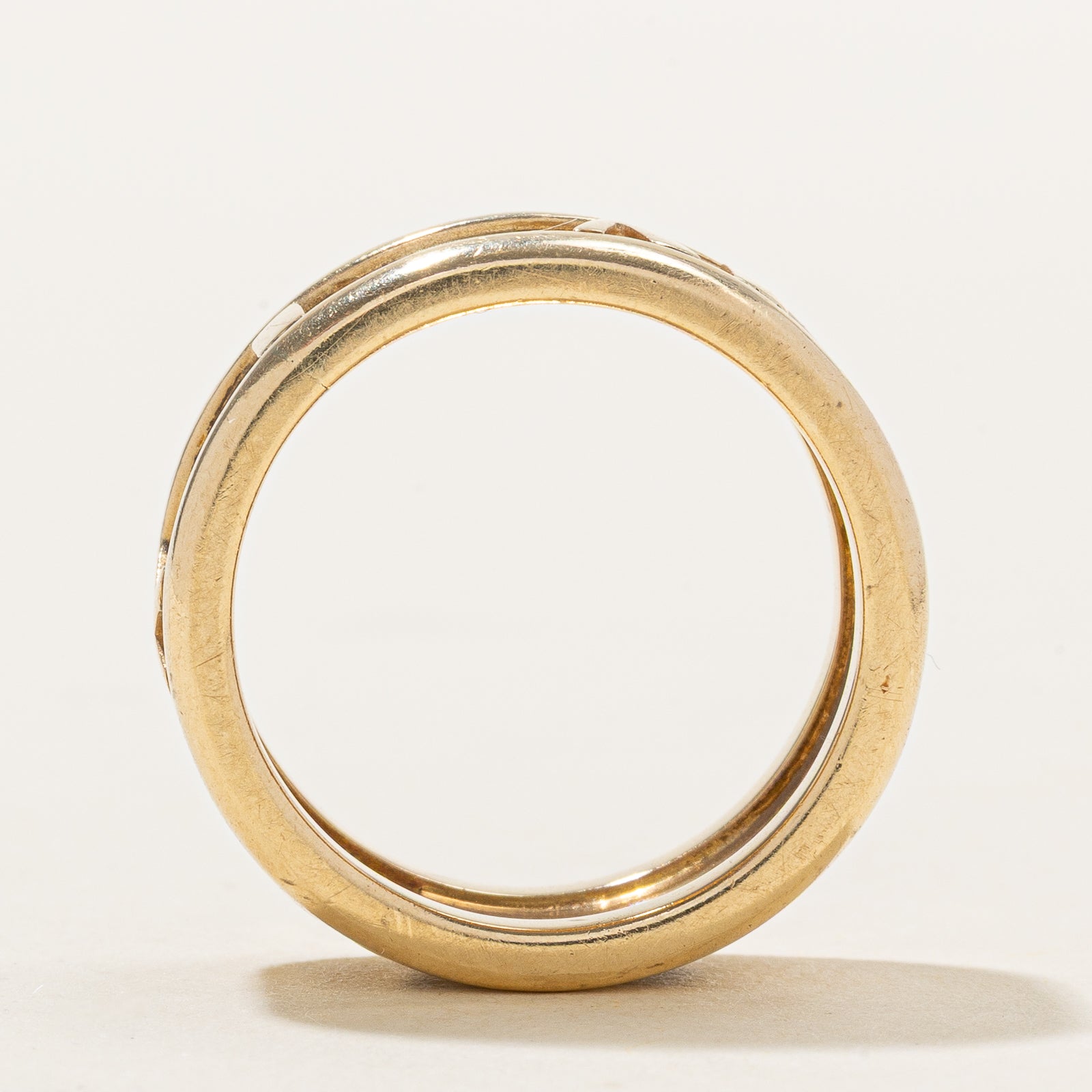 15k Yellow Gold Roman Numeral Band | 8mm | SZ 6.25