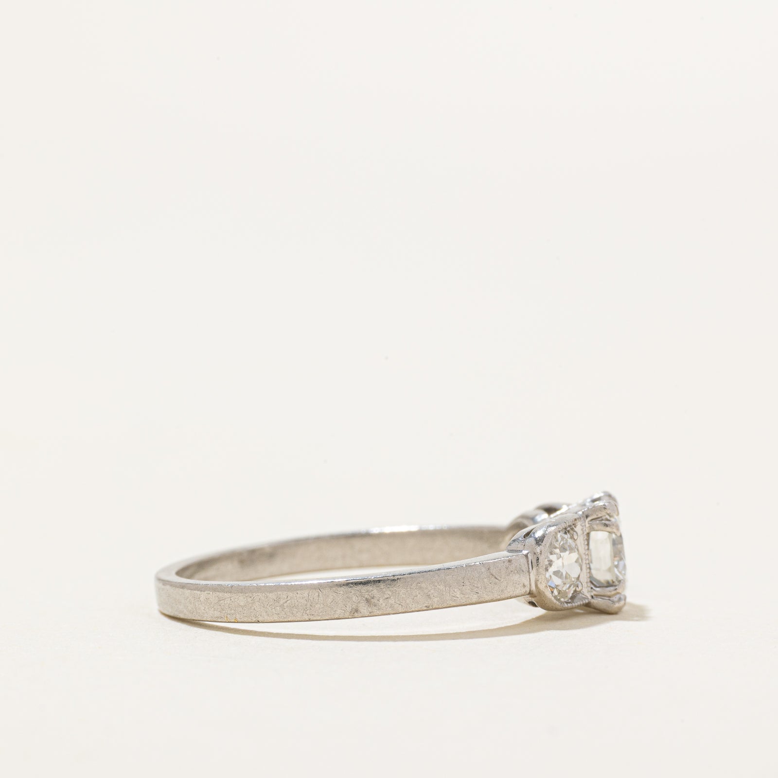 Three Stone Diamond Ring | 0.72ctw | SZ 7