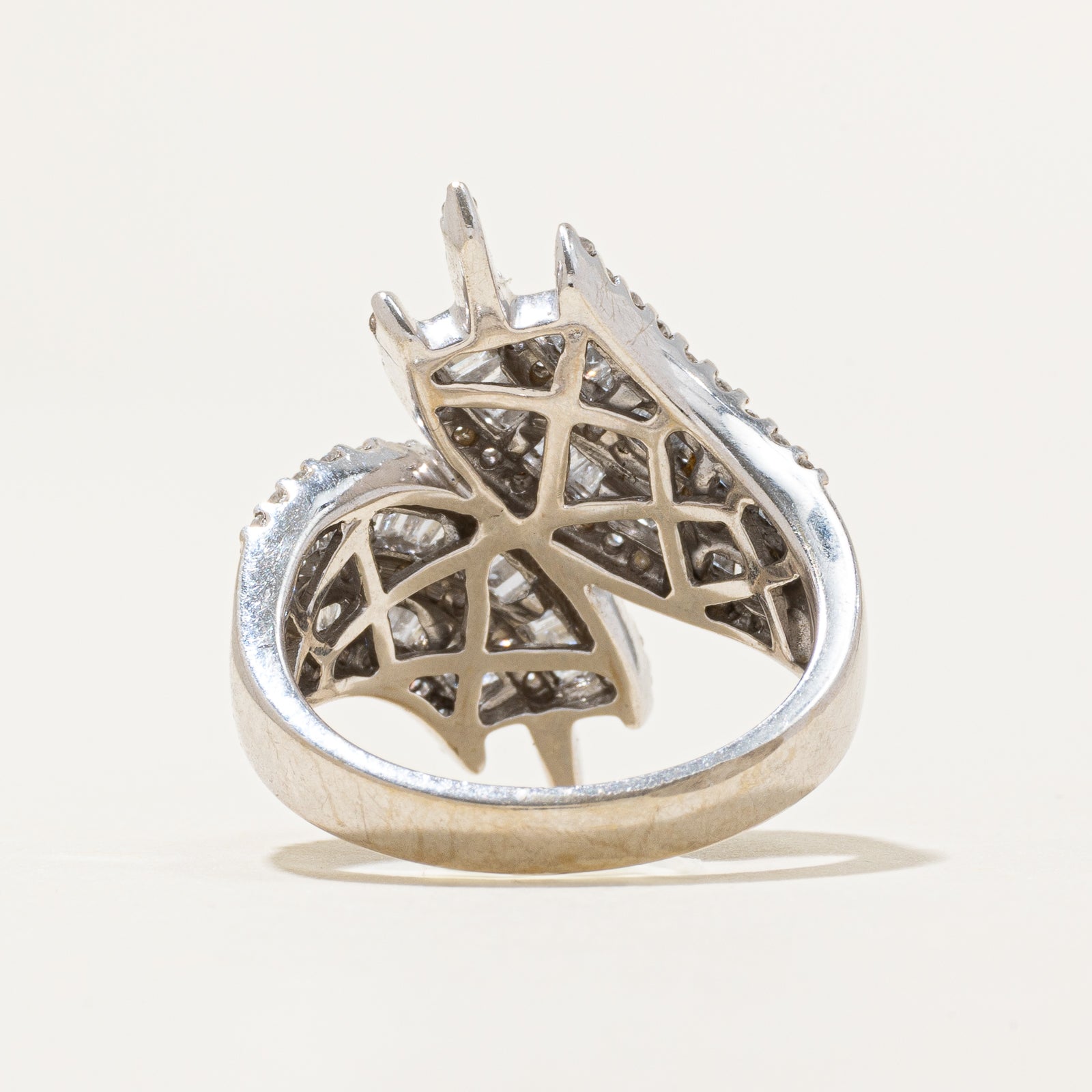 Diamond Bypass Cocktail Ring | 1.90ctw | SZ 7.25