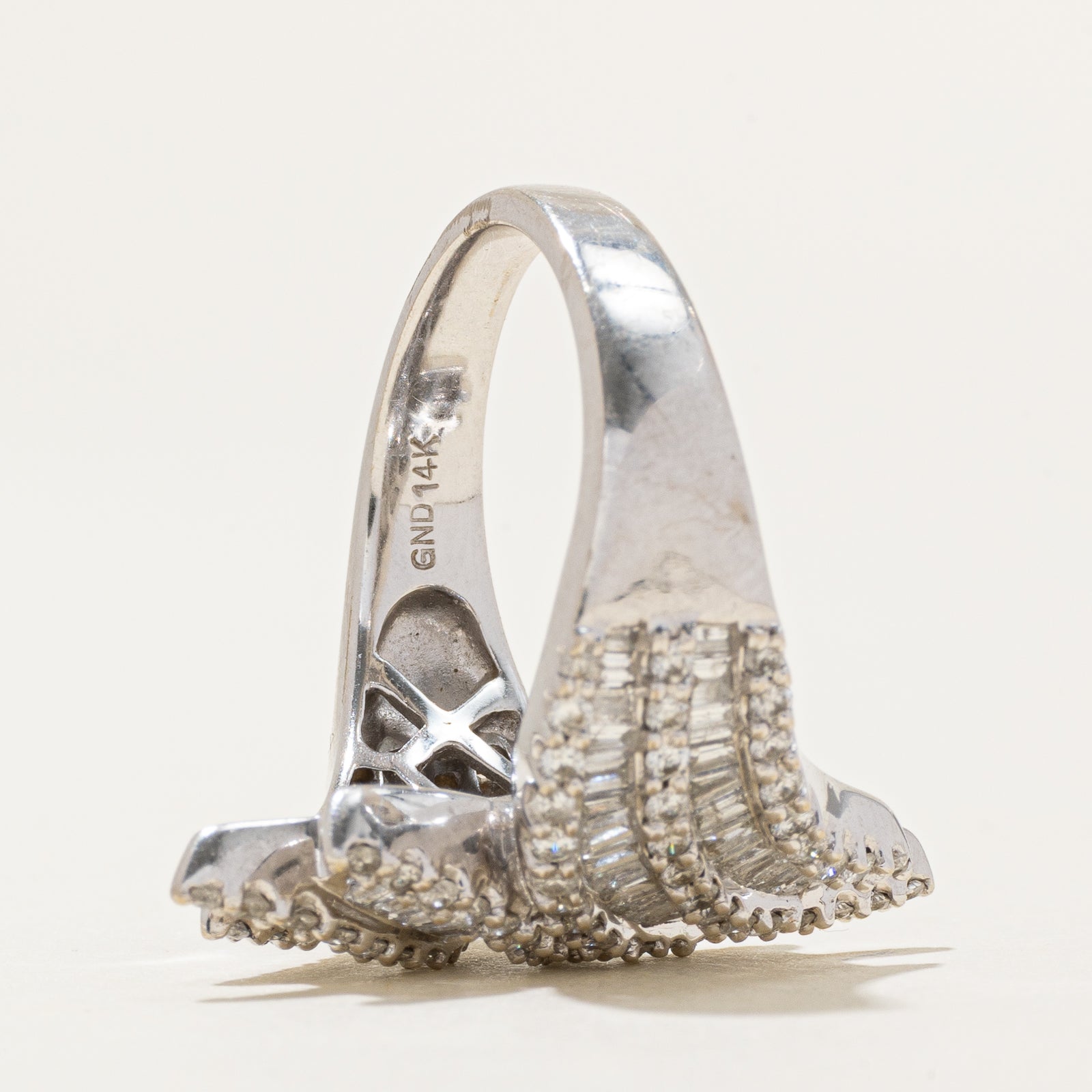 Diamond Bypass Cocktail Ring | 1.90ctw | SZ 7.25