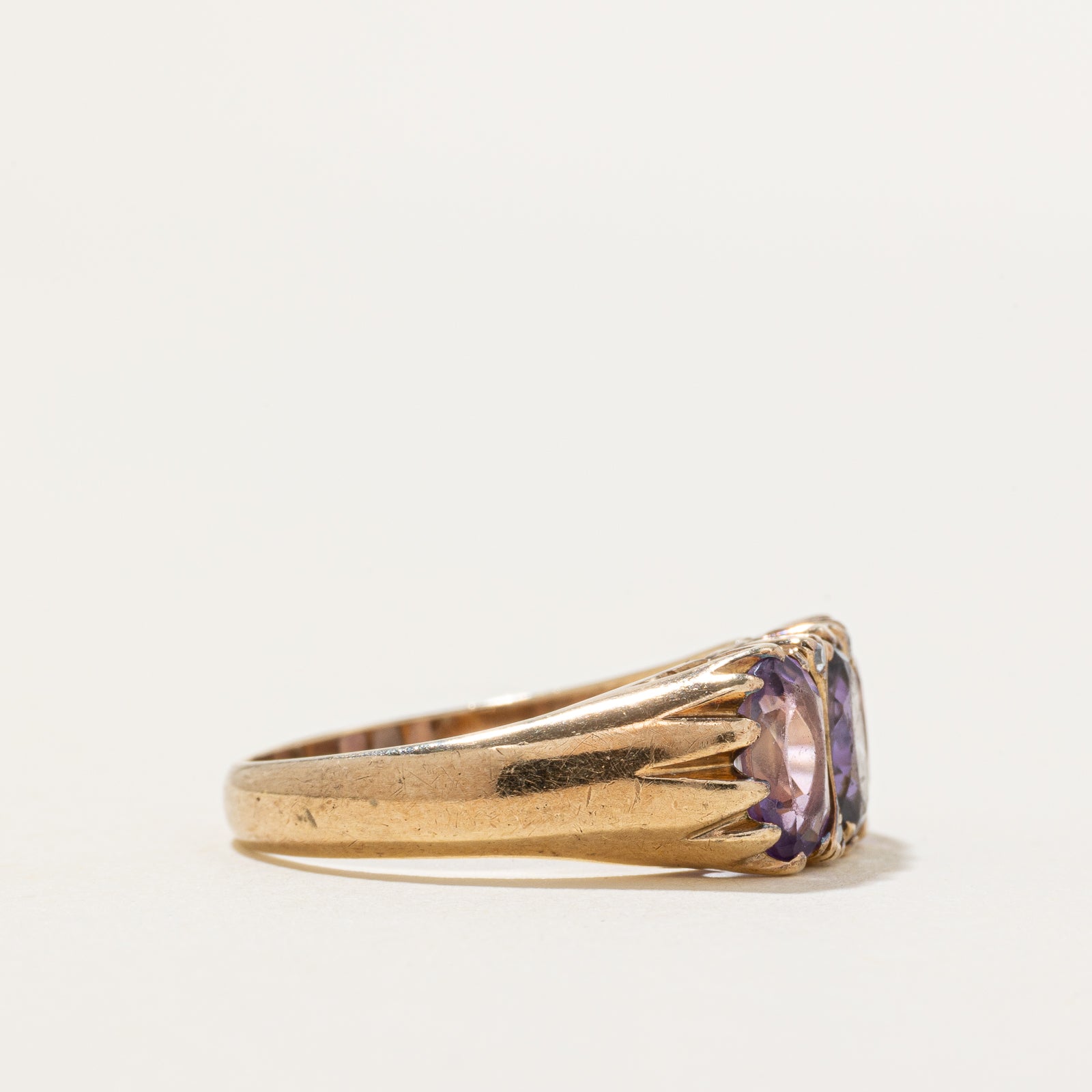 Amethyst, Tanzanite & Diamond Ring | 3.00ctw, 0.02ctw | SZ 7