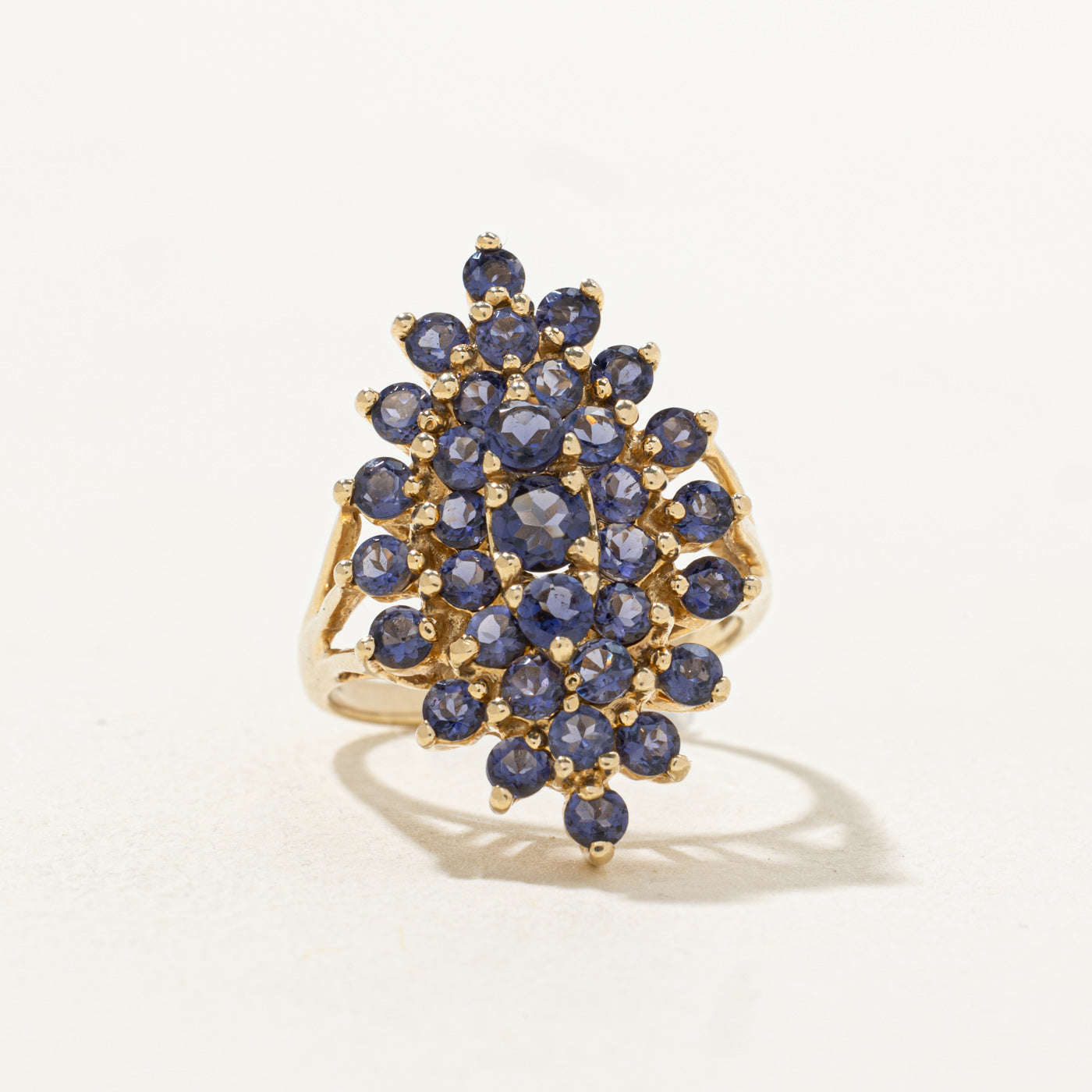 Tanzanite Marquise Cluster Cocktail Ring | 2.0ctw | SZ 7.25 |