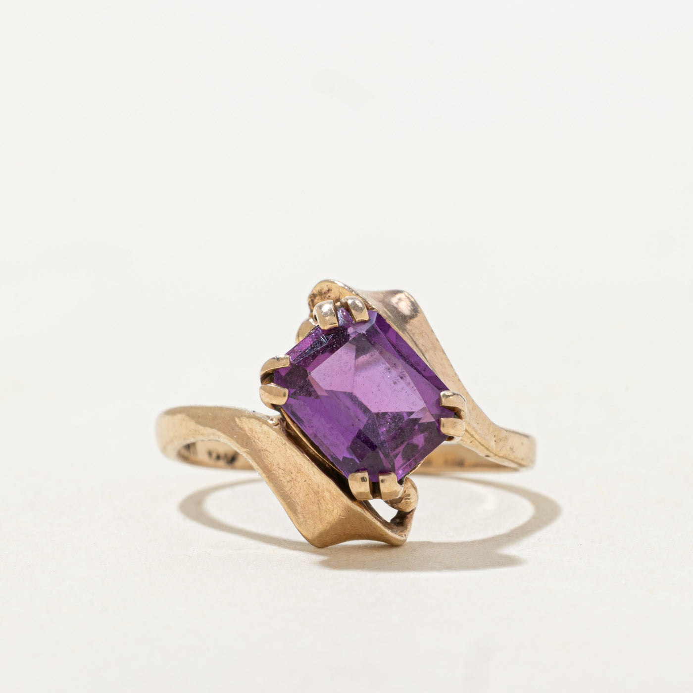 Synthetic Spinel Bypass Ring | 1.9ct | SZ 5.5 |