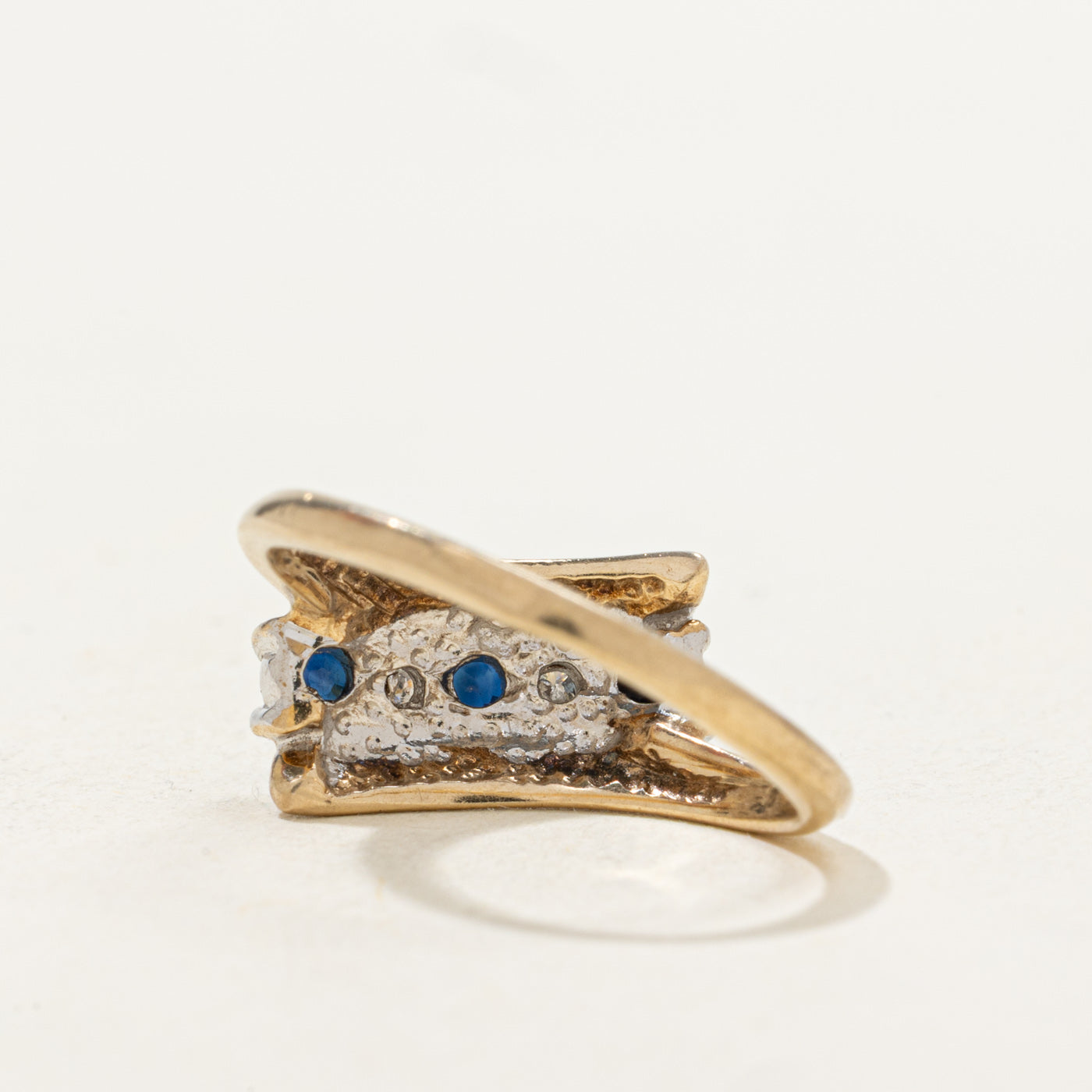 Five Stone Sapphire & Diamond Bypass Ring | 0.36ctw, 0.06ctw | SZ 5.5 |