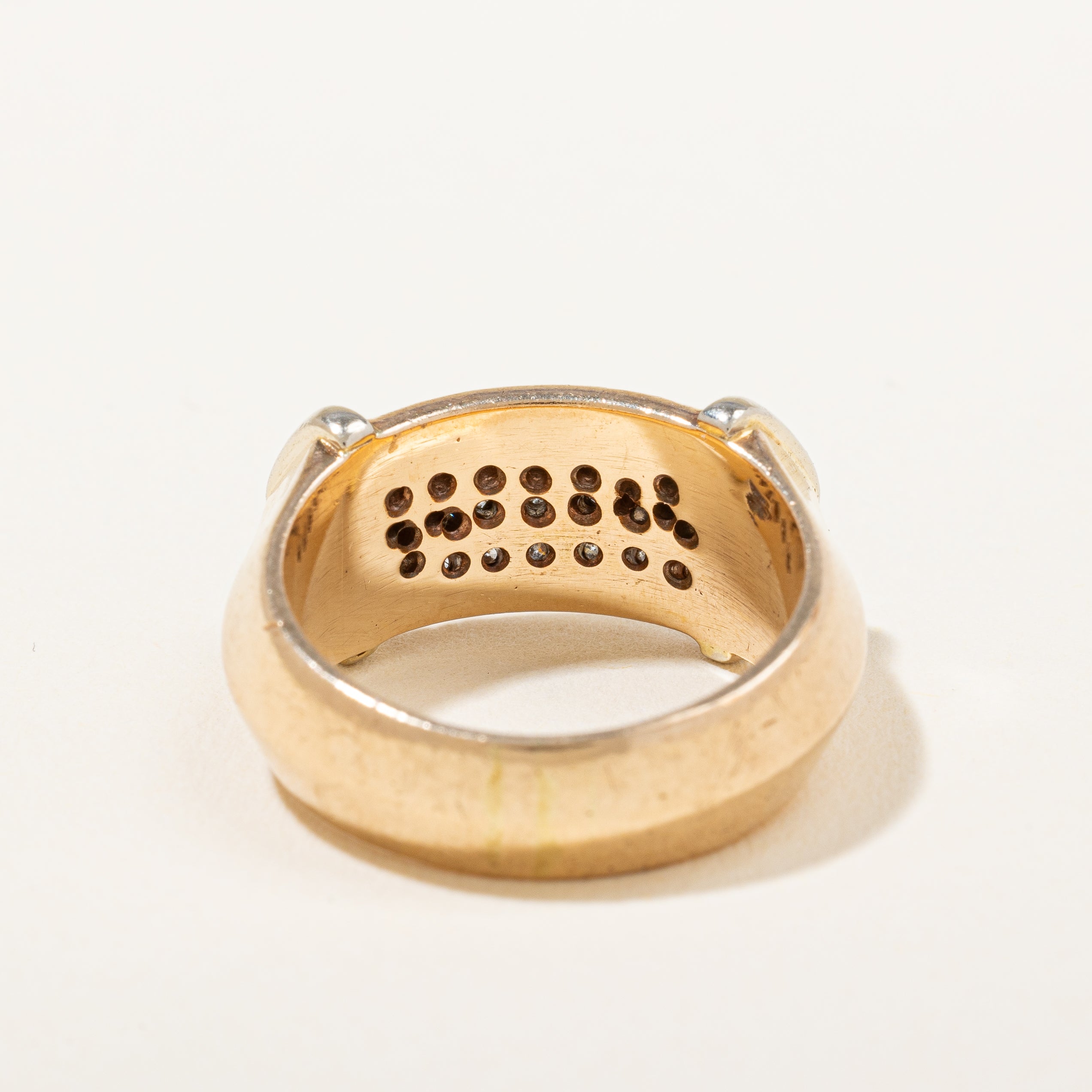 Four Row Diamond Low Dome Ring | 0.70 ctw, SZ 6.75 |