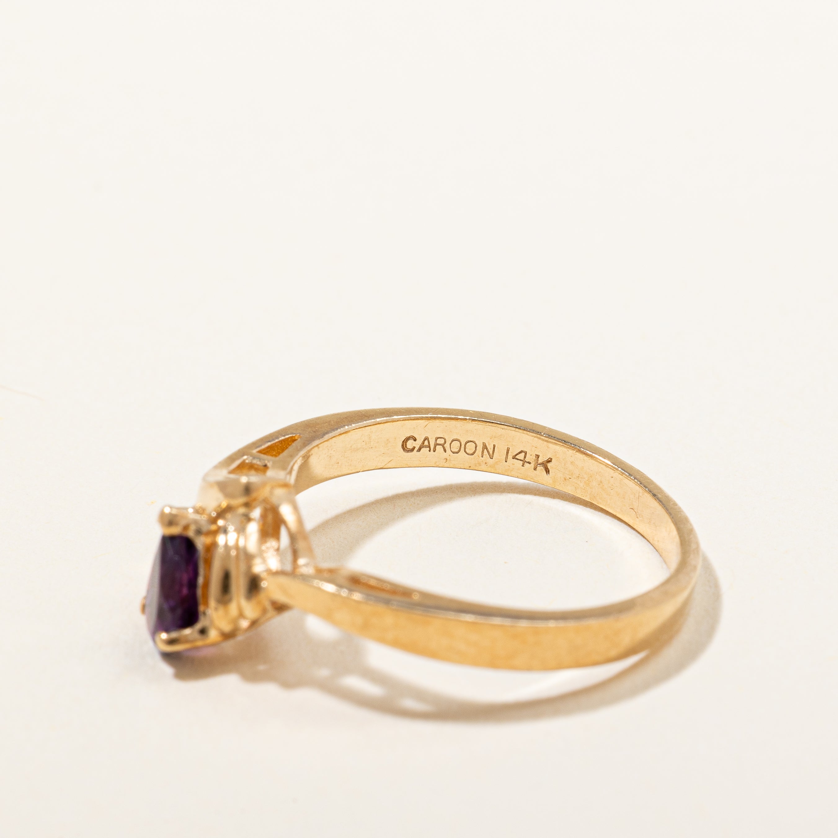 Pear Cut Amethyst Ring | SZ 6.25 |