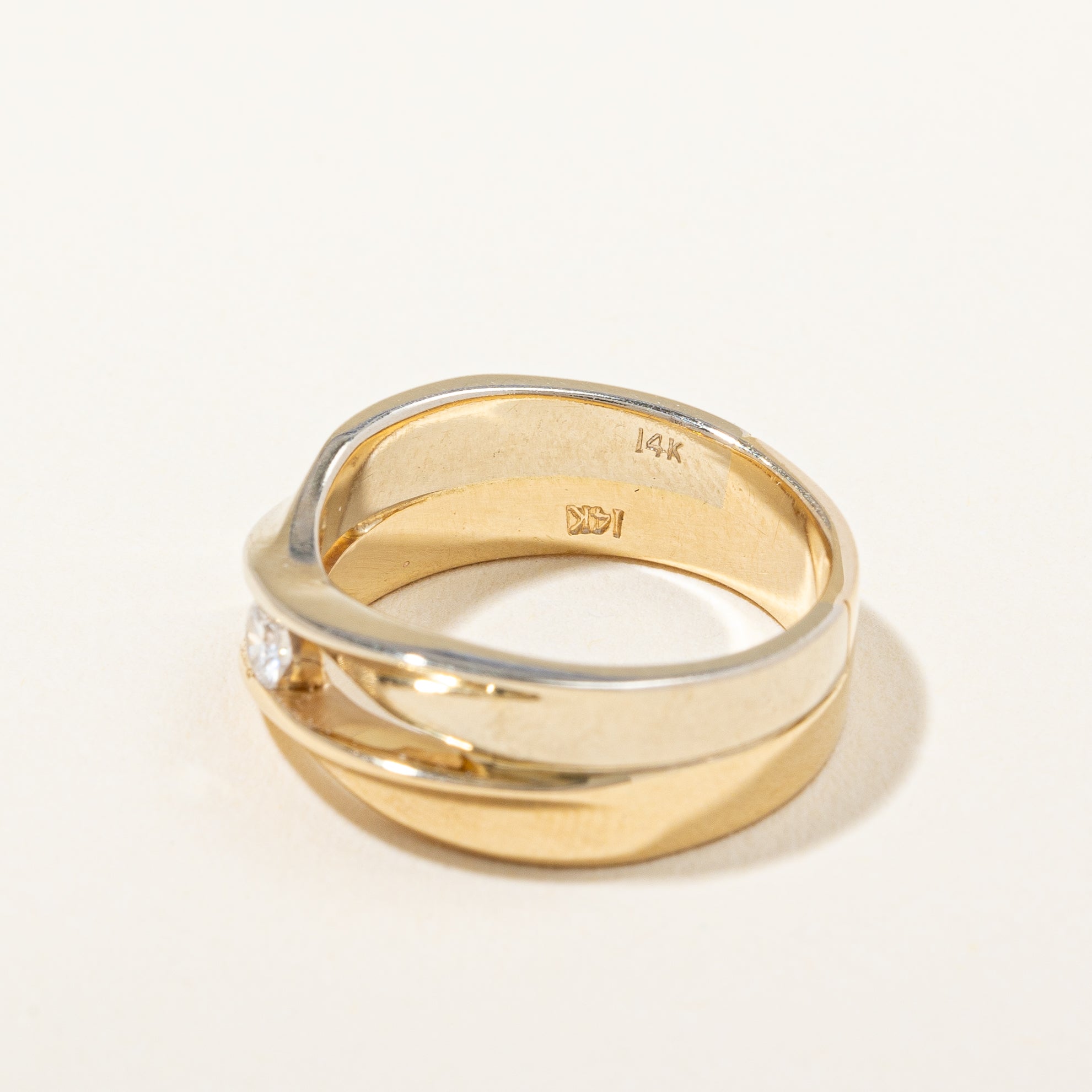 Twisted Split Shank Diamond Band | 0.10 ct, SZ 5.75 |