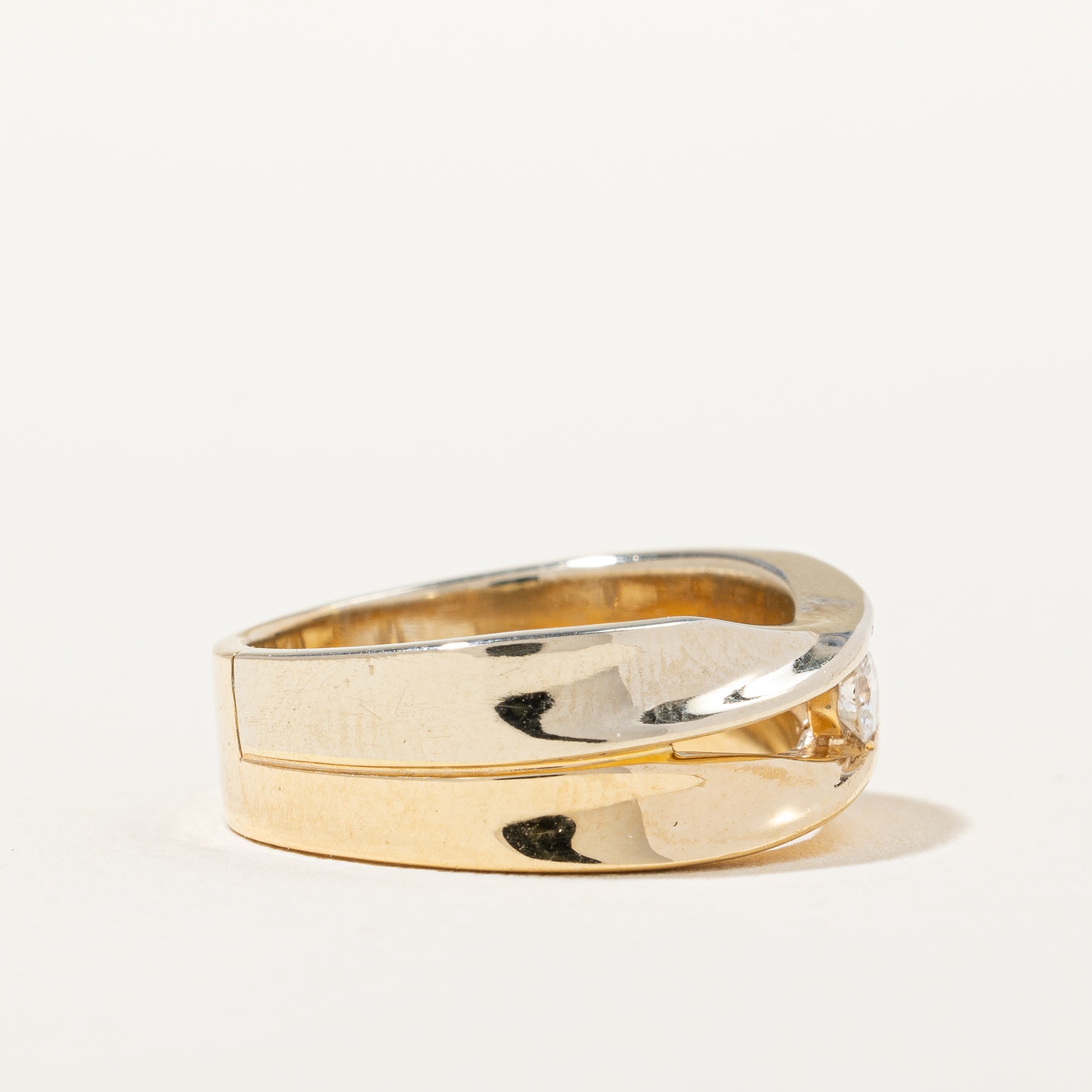 Twisted Split Shank Diamond Band | 0.10 ct, SZ 5.75 |