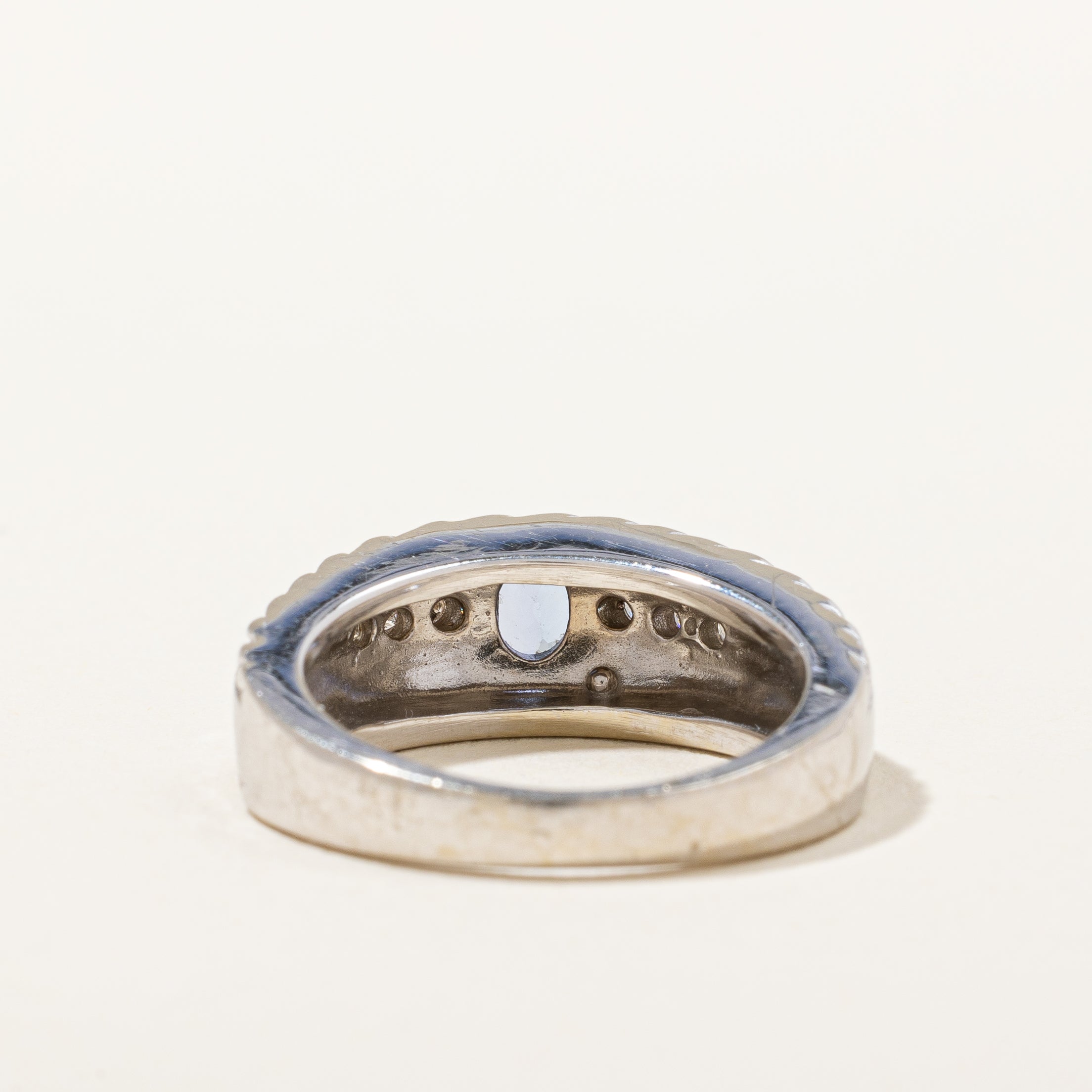 Twist Detailed Tanzanite & Diamond Ring | 0.12 ctw, SZ 5.5 |