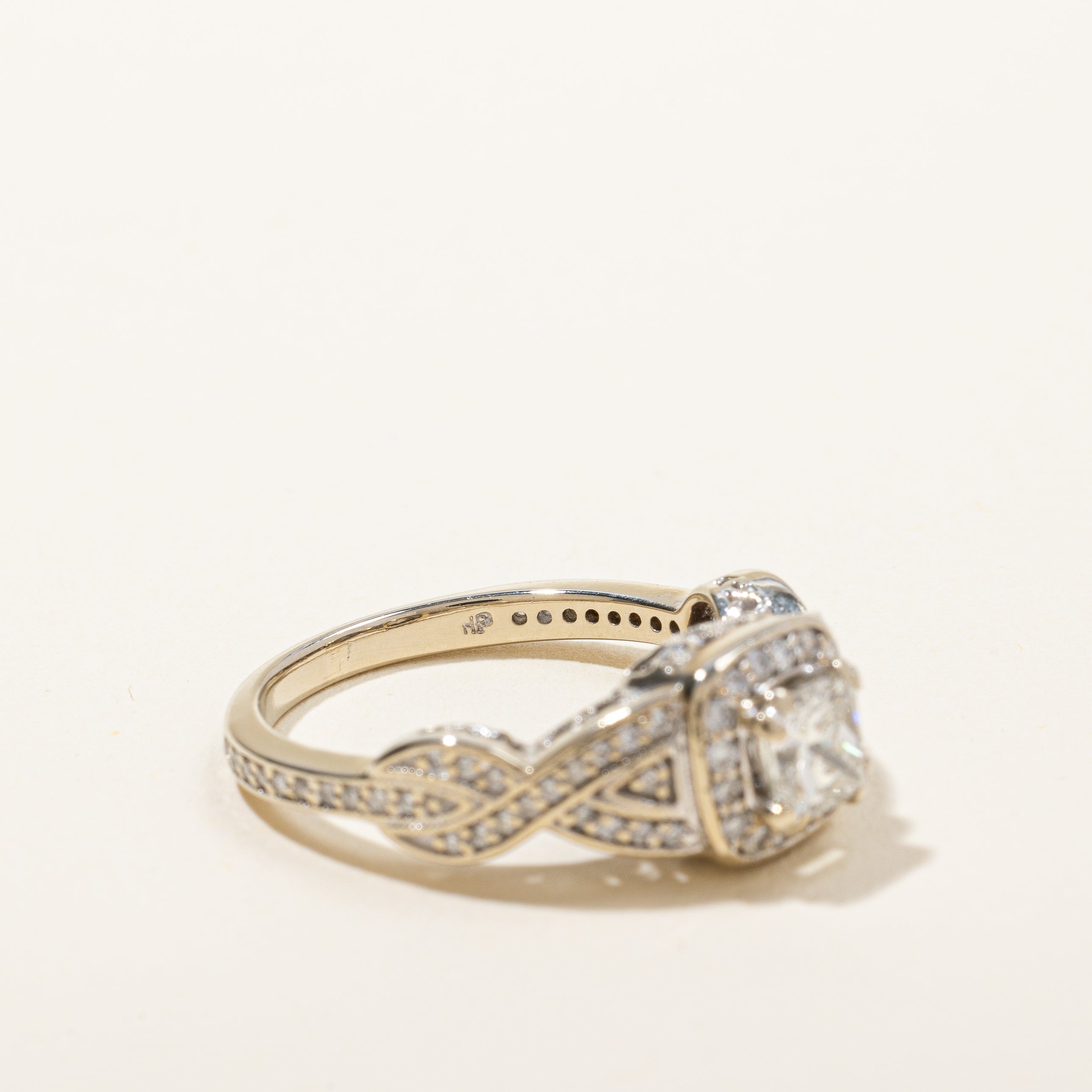 Princess Cut Braided Band Engagement Ring | 1.05 ctw, SZ 7 |