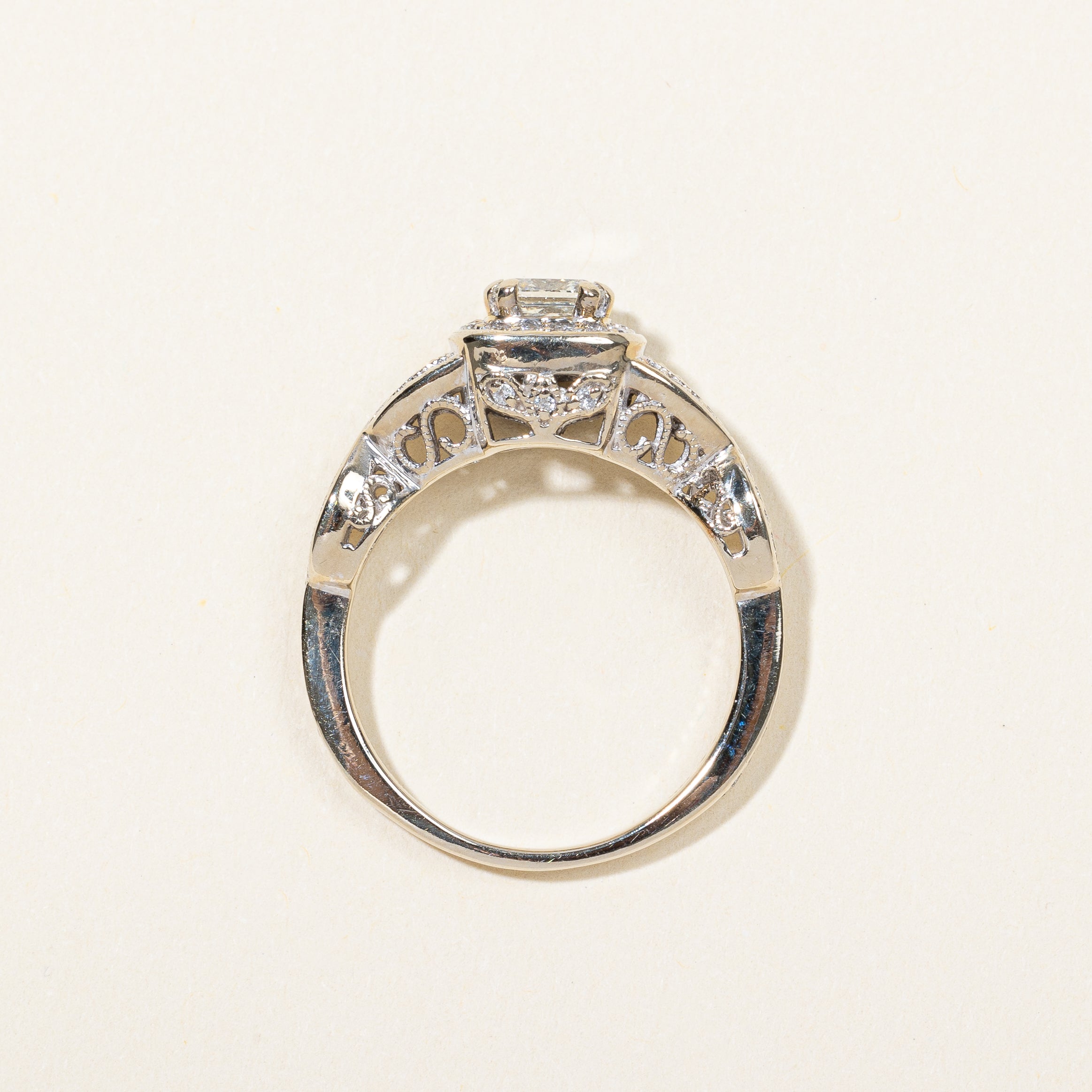 Princess Cut Braided Band Engagement Ring | 1.05 ctw, SZ 7 |