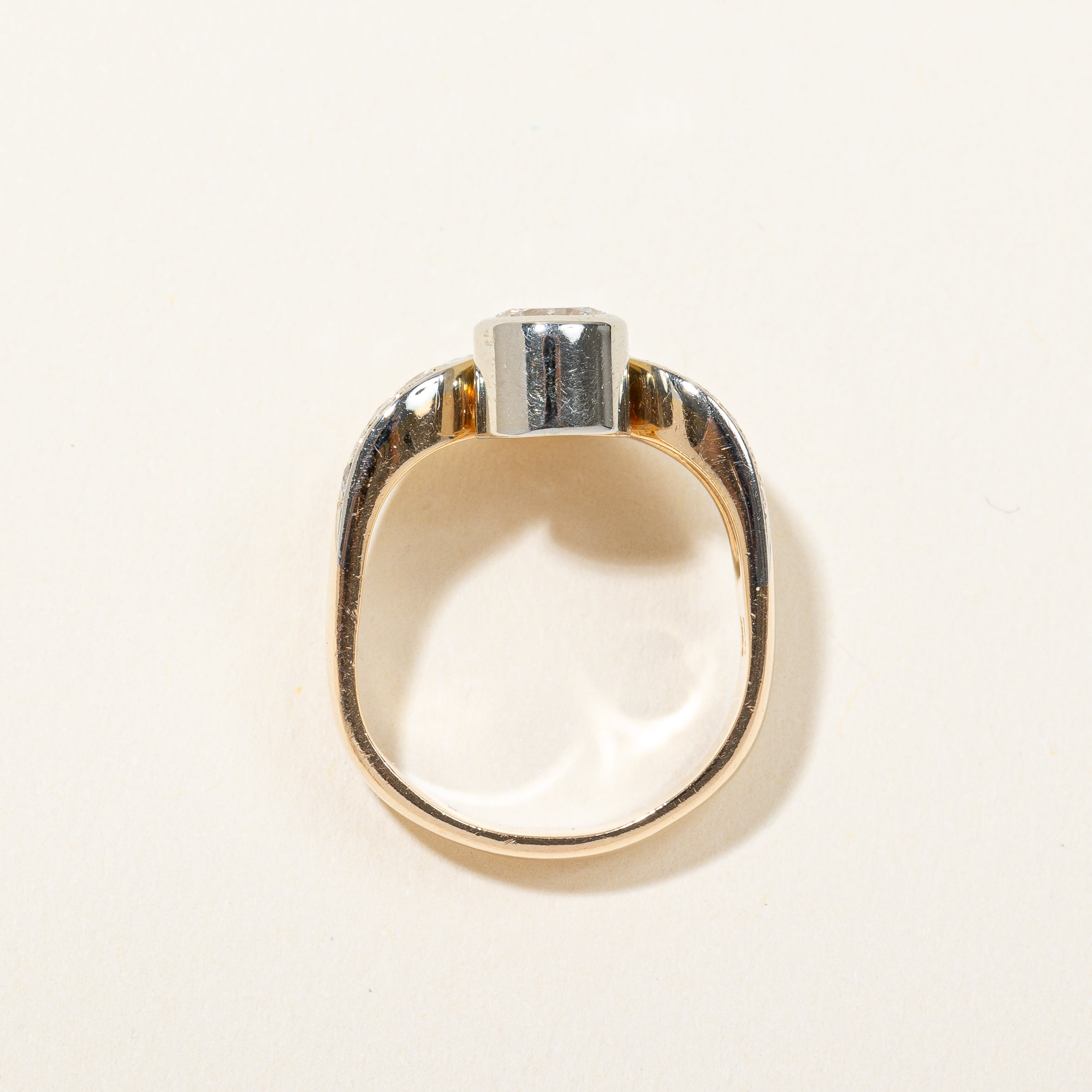 Bague sertie de diamants pavés sur mesure | 1,50 ct, taille 7,25 |