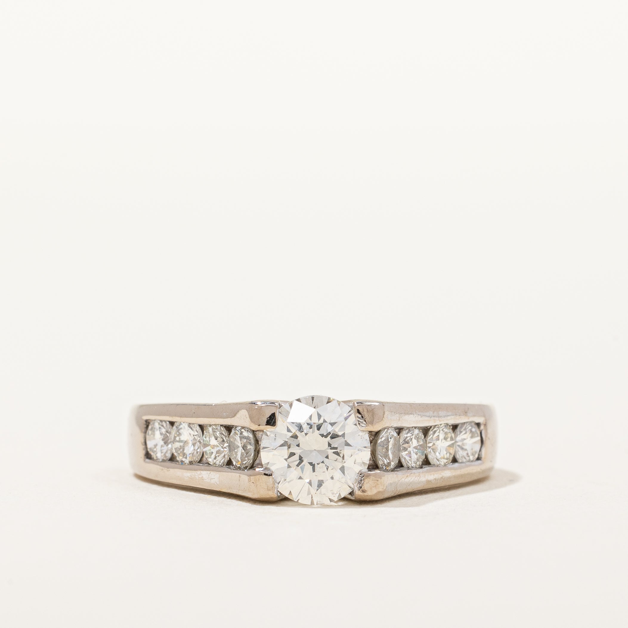Diamond Channel Engagement Ring | 1.32 ctw, SZ 5.5 |