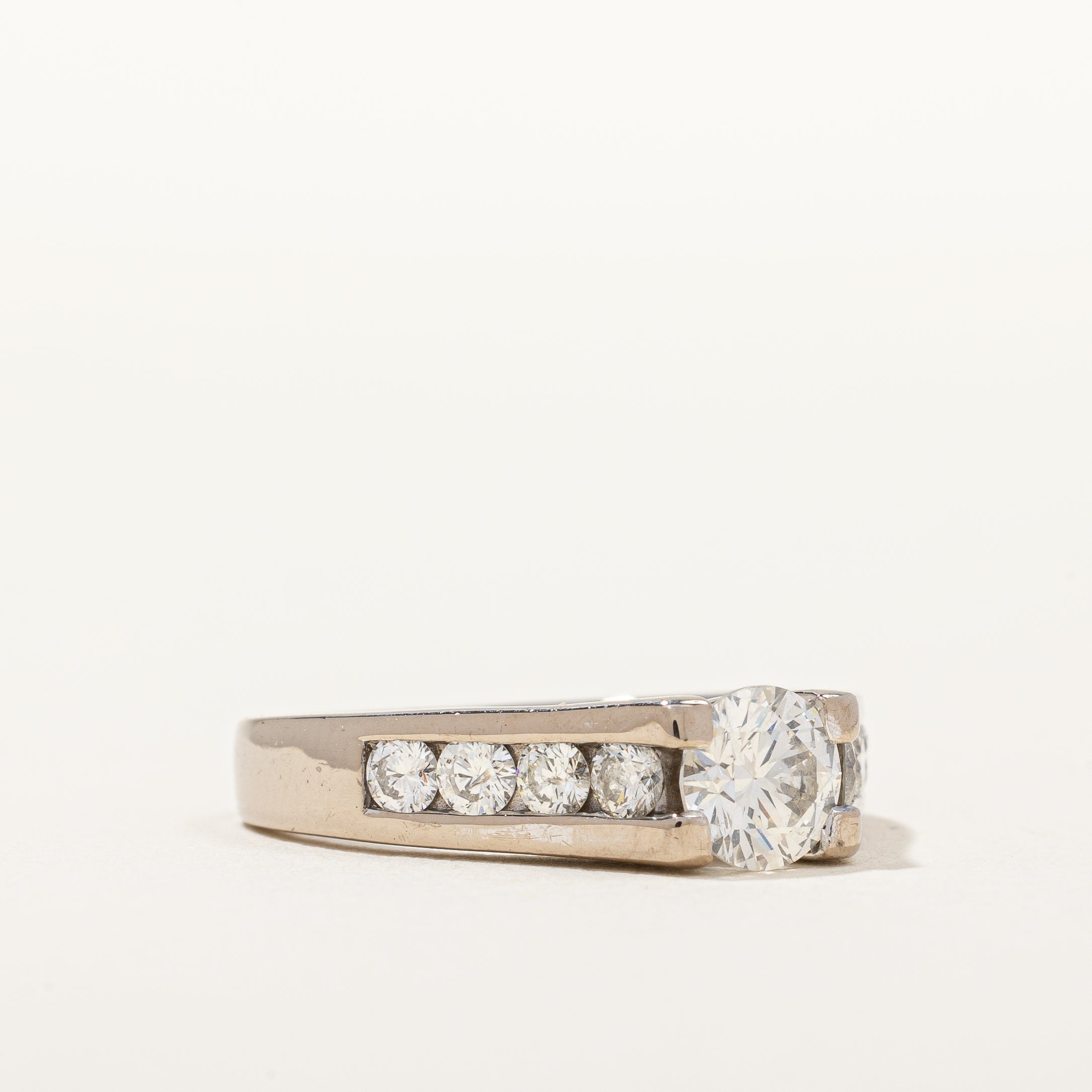 Diamond Channel Engagement Ring | 1.32 ctw, SZ 5.5 |