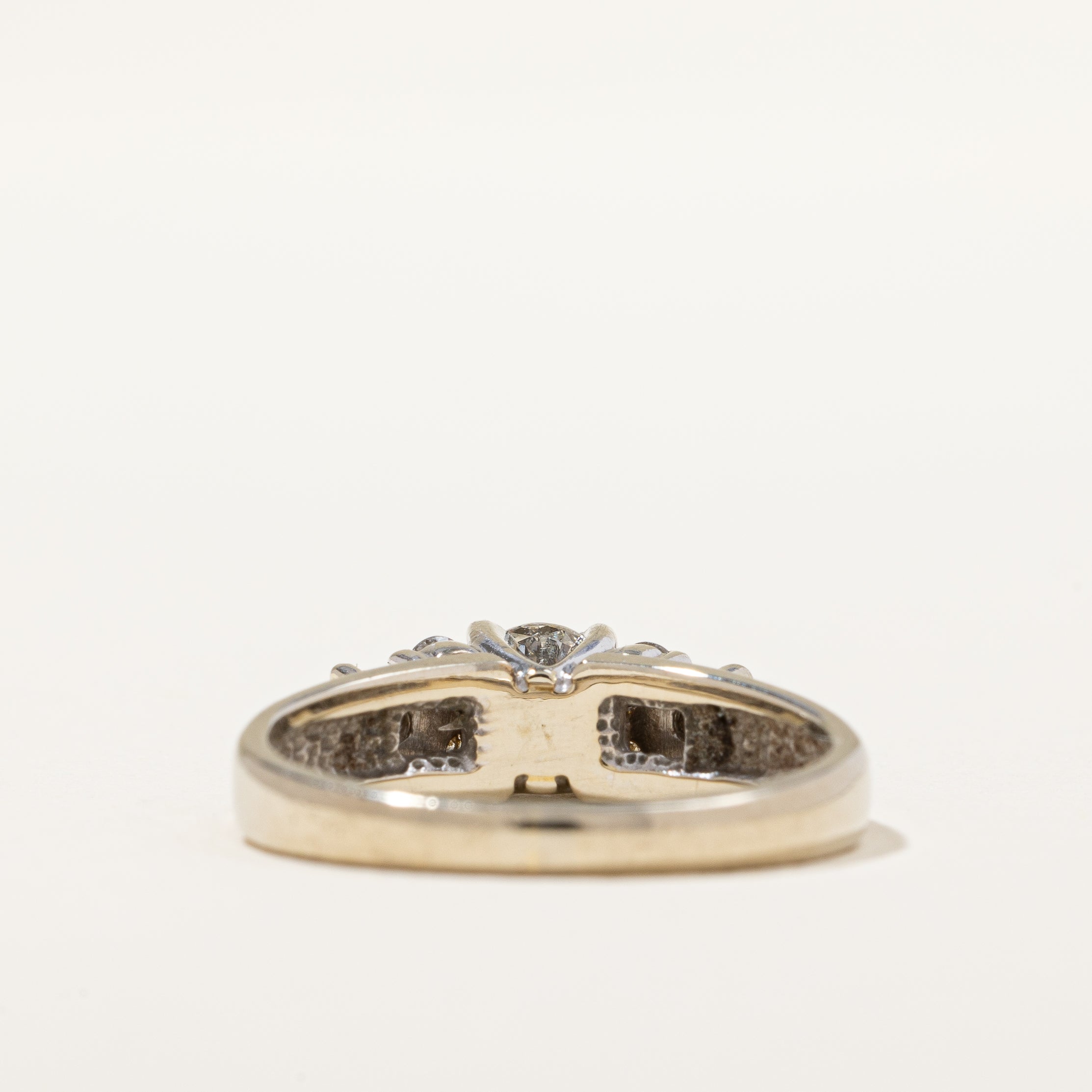 Diamond Cluster Accented Engagement Ring | 0.65ctw | SZ 6 |