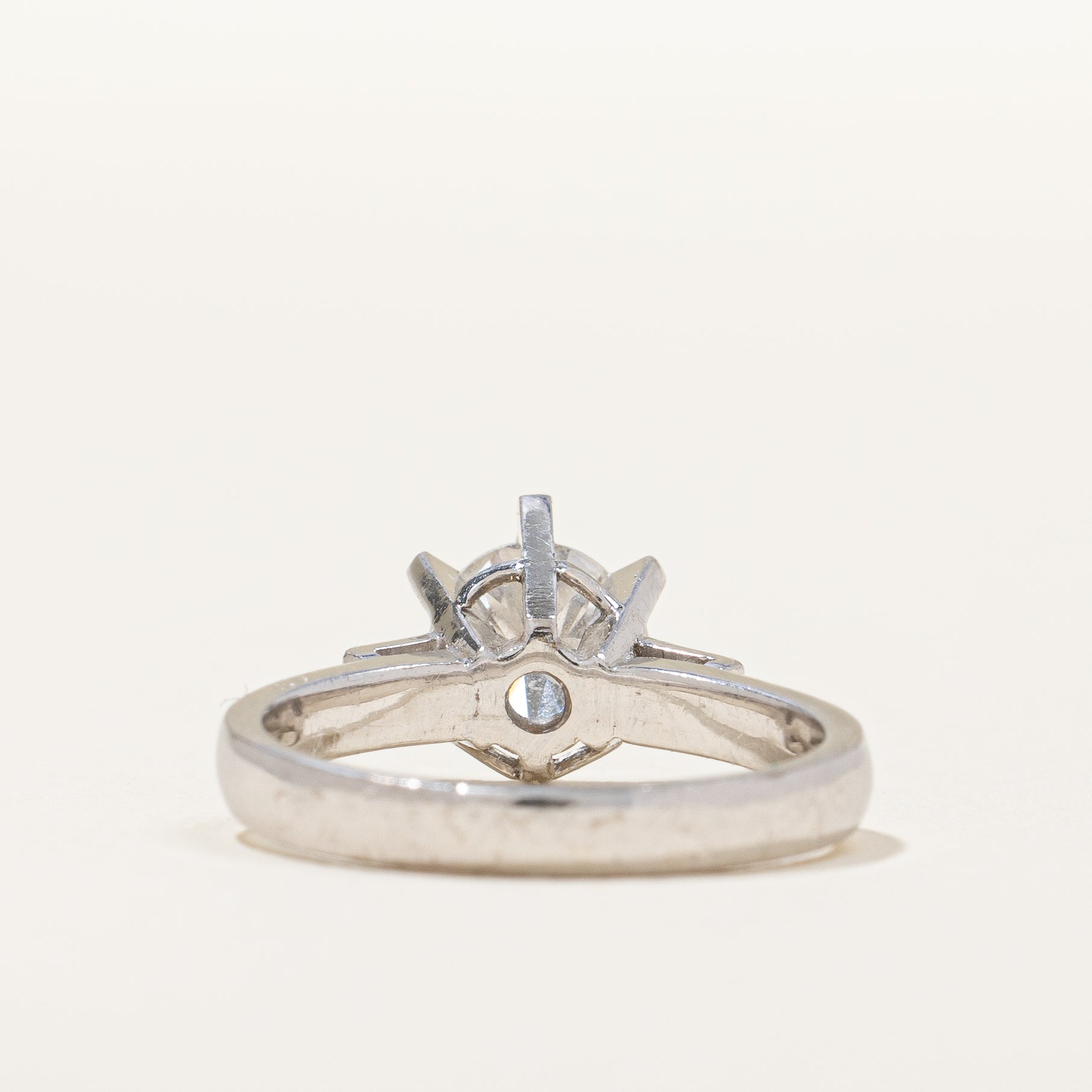 Retro Era Six Prong Engagement Ring | 0.66 ctw, SZ 3.5 |