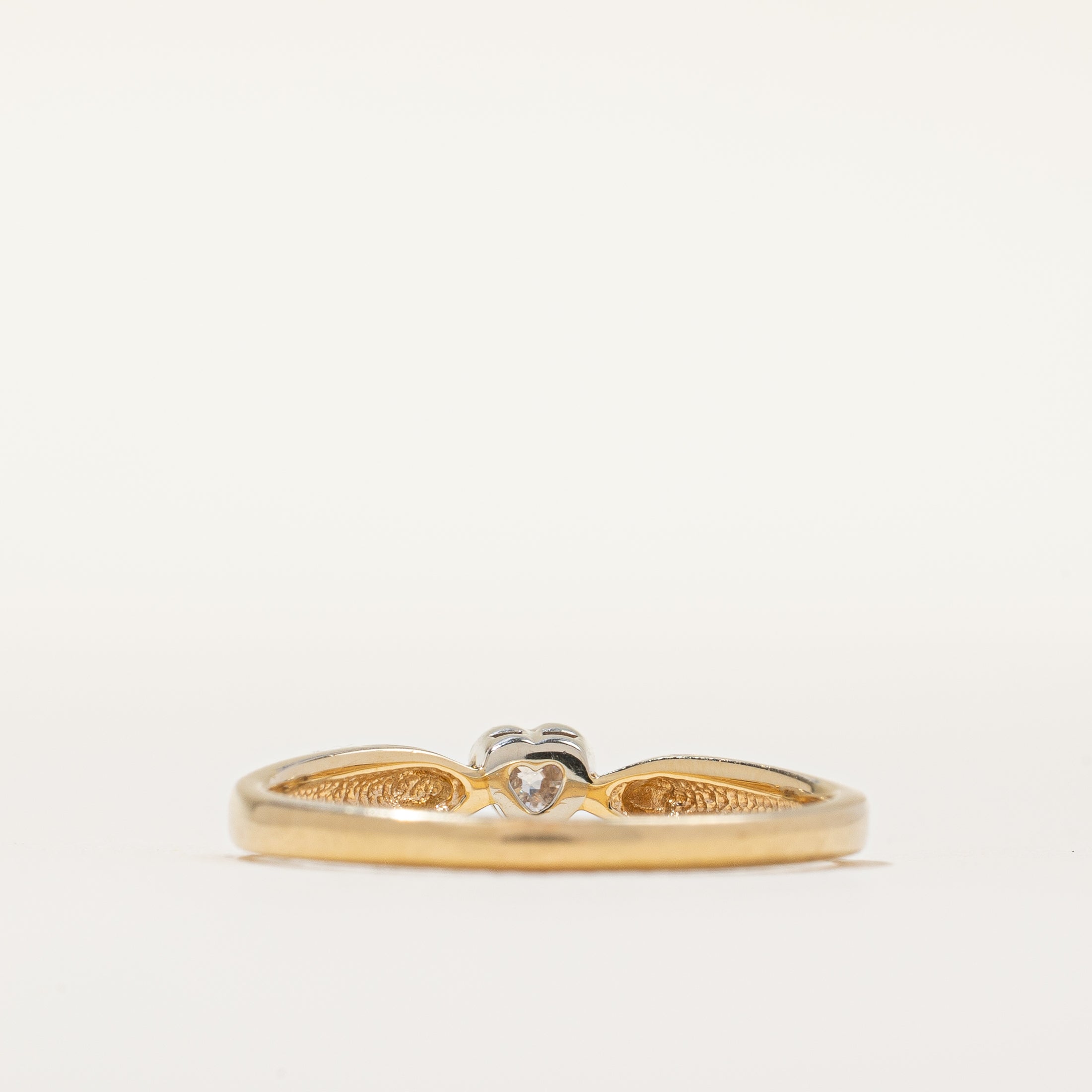 Heart Cut Diamond Ring | 0.13ct | SZ 7.25 |
