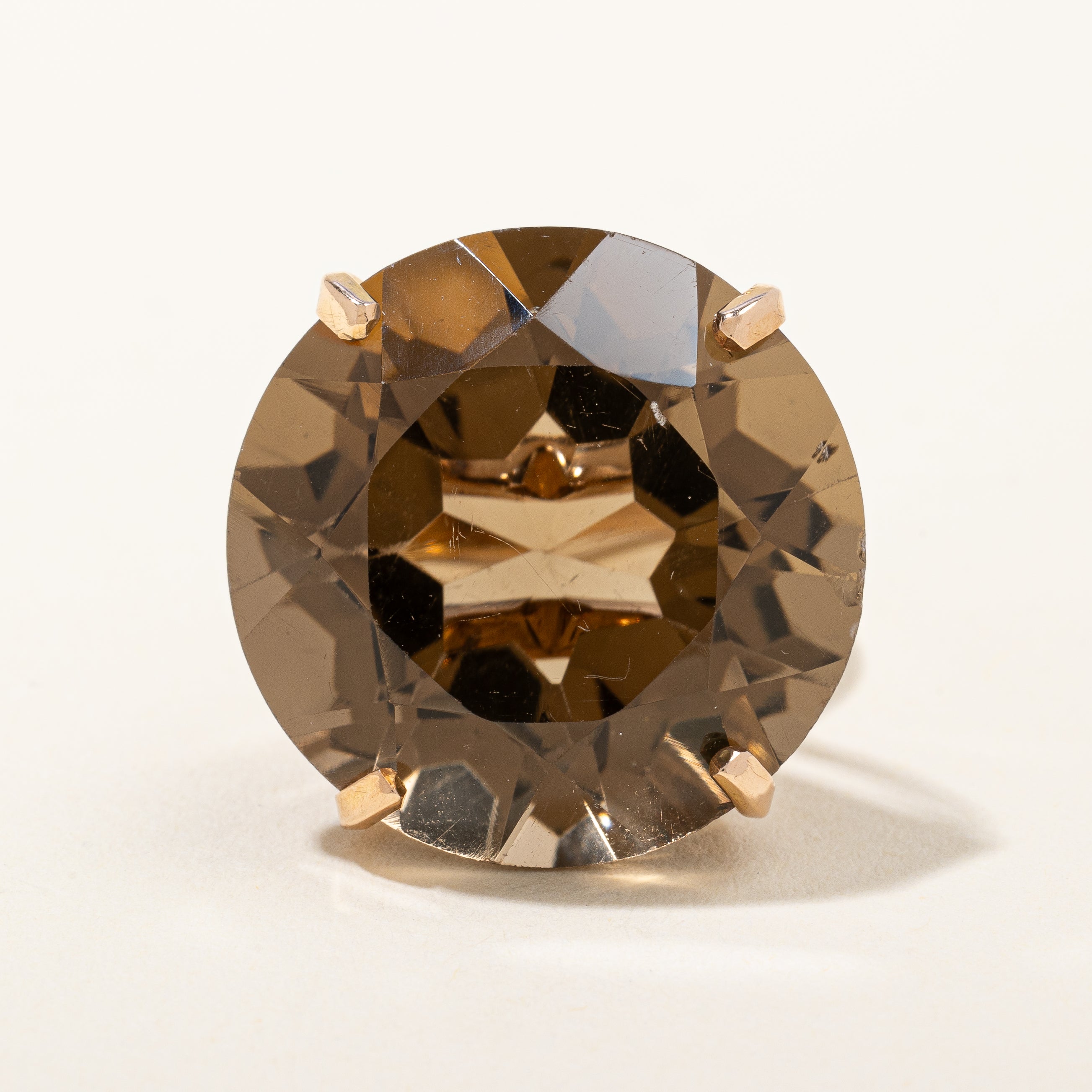 Smoky Quartz Cocktail Ring | 30.00ct | SZ 5 |