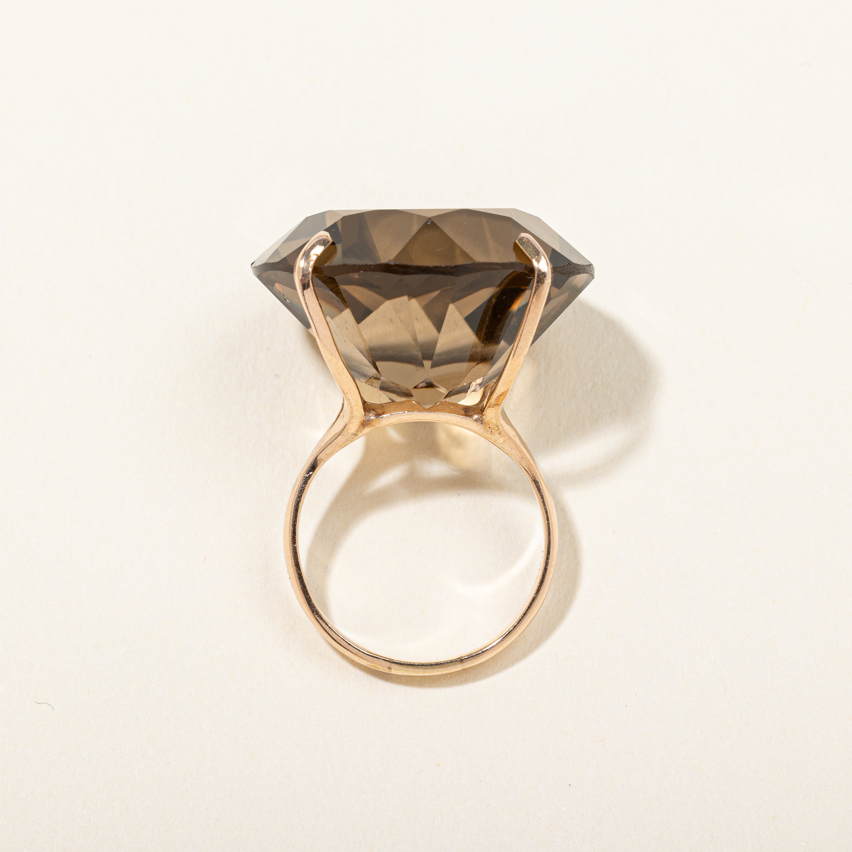 Smoky Quartz Cocktail Ring | 30.00ct | SZ 5 |
