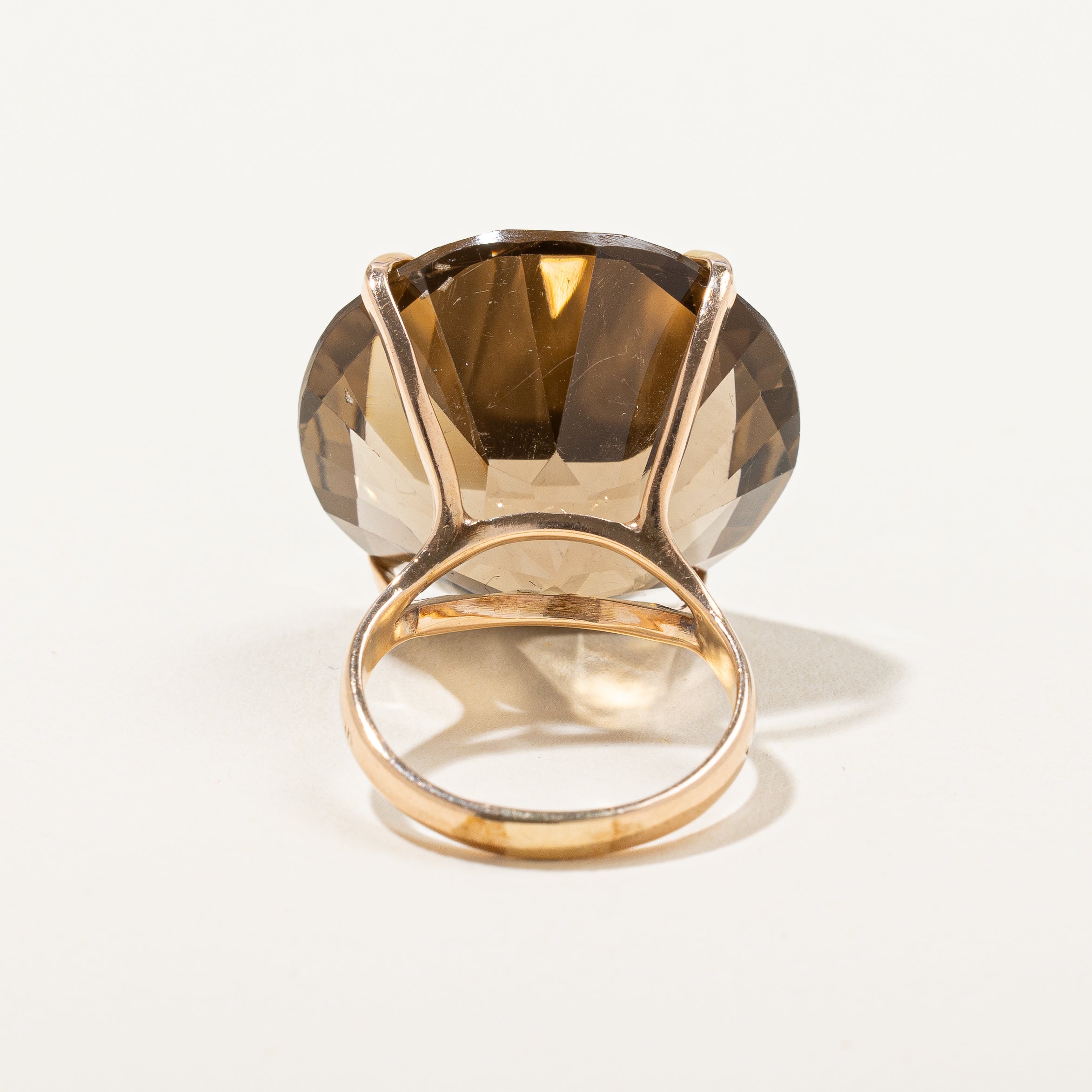 Smoky Quartz Cocktail Ring | 30.00ct | SZ 5 |