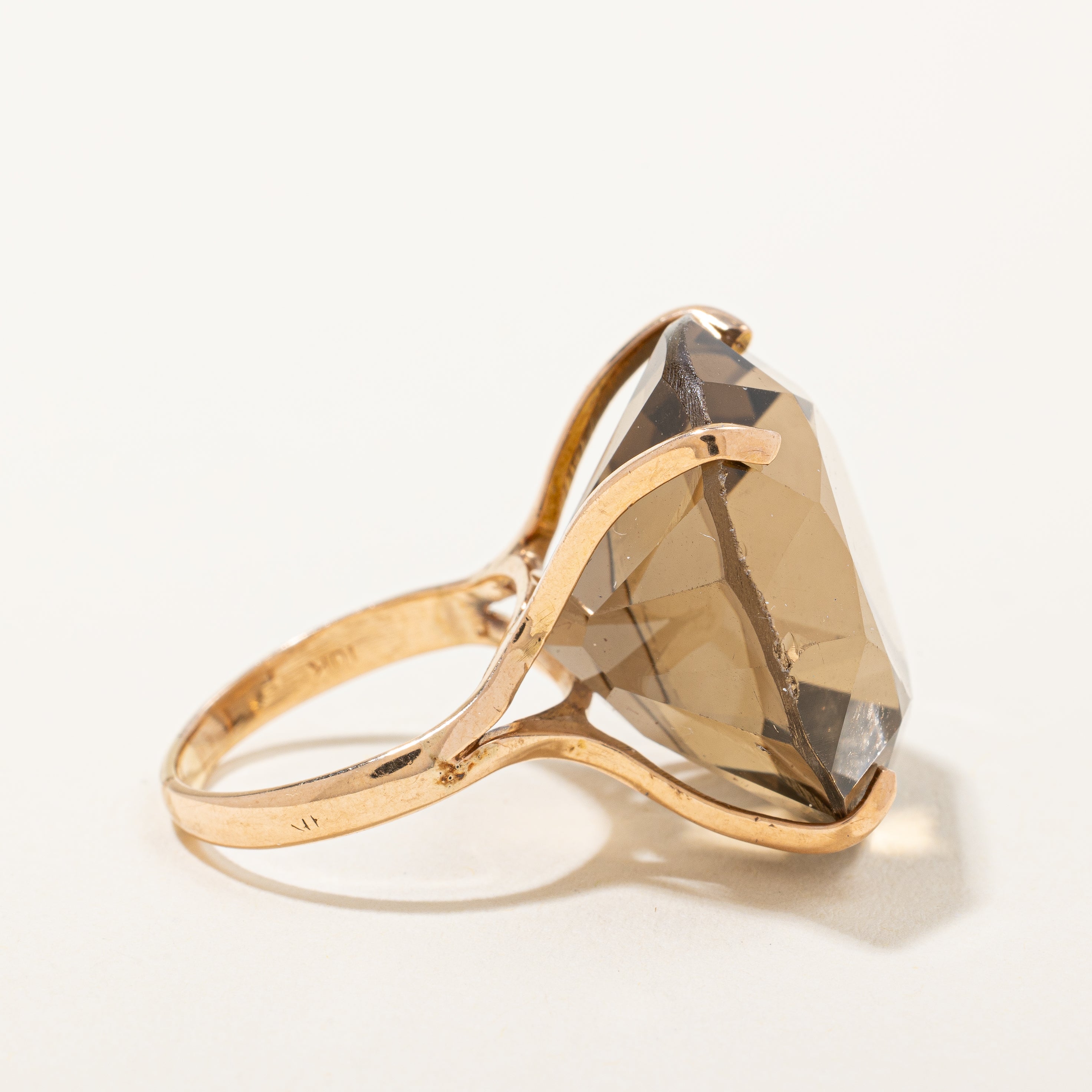 Smoky Quartz Cocktail Ring | 30.00ct | SZ 5 |