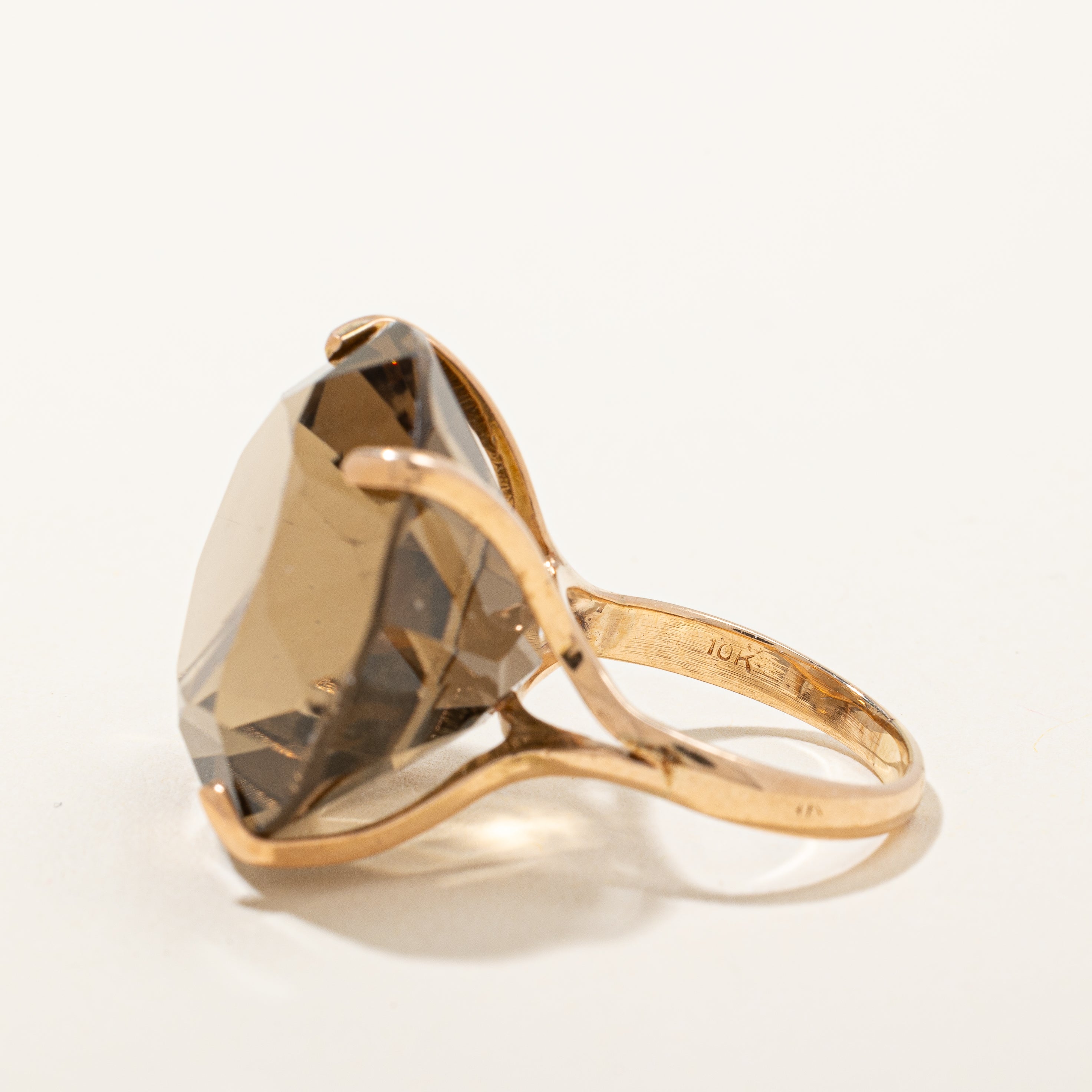 Smoky Quartz Cocktail Ring | 30.00ct | SZ 5 |