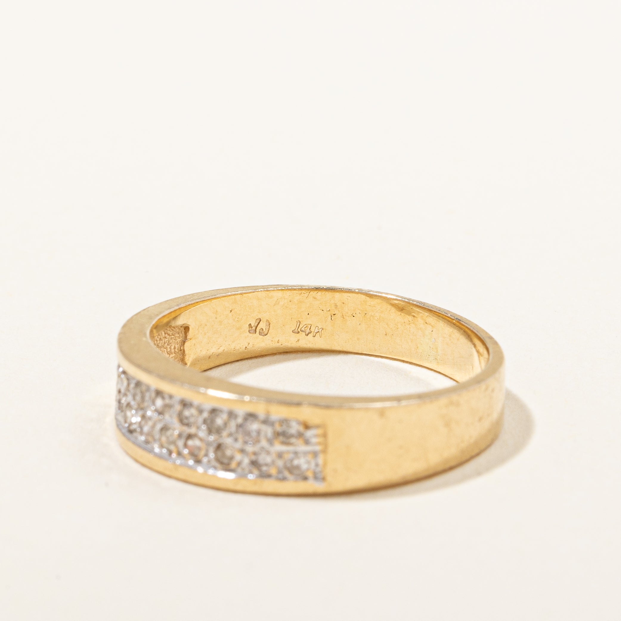 Double Row Diamond Band | 0.18 ctw, SZ 7 |