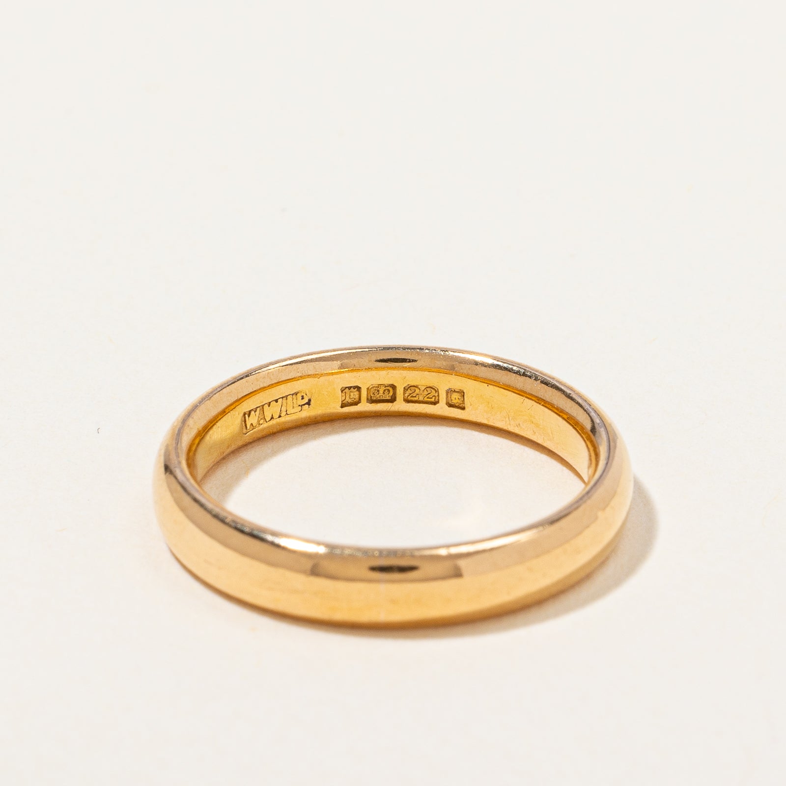 1932 London Hallmarked 22k Yellow Gold Wedding Band Circa | SZ 6 |
