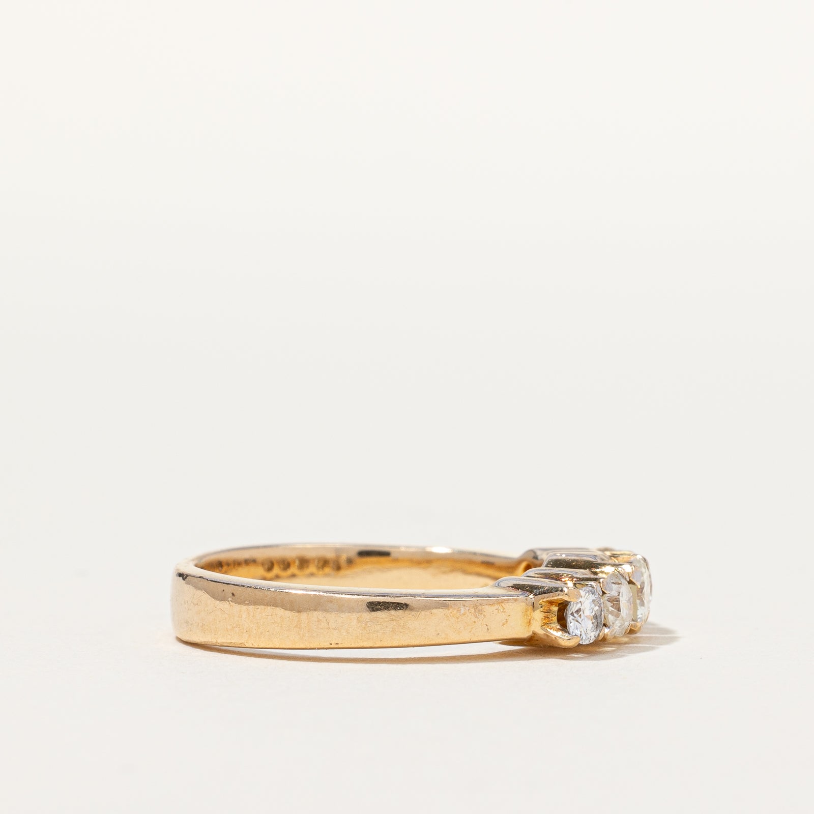 Bague cinq diamants | 0,40 ct au total, taille 5,75 |