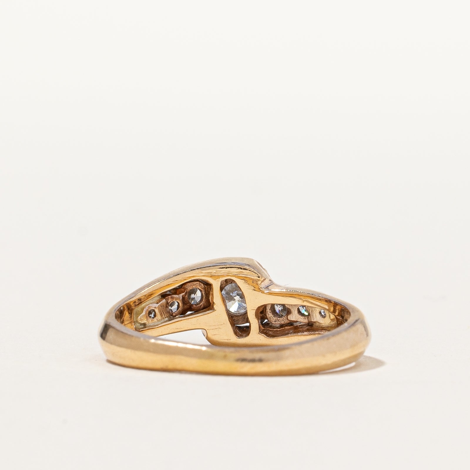 Overlay Bypass Engagement Ring | 0.44 ctw, SZ 5.25 |