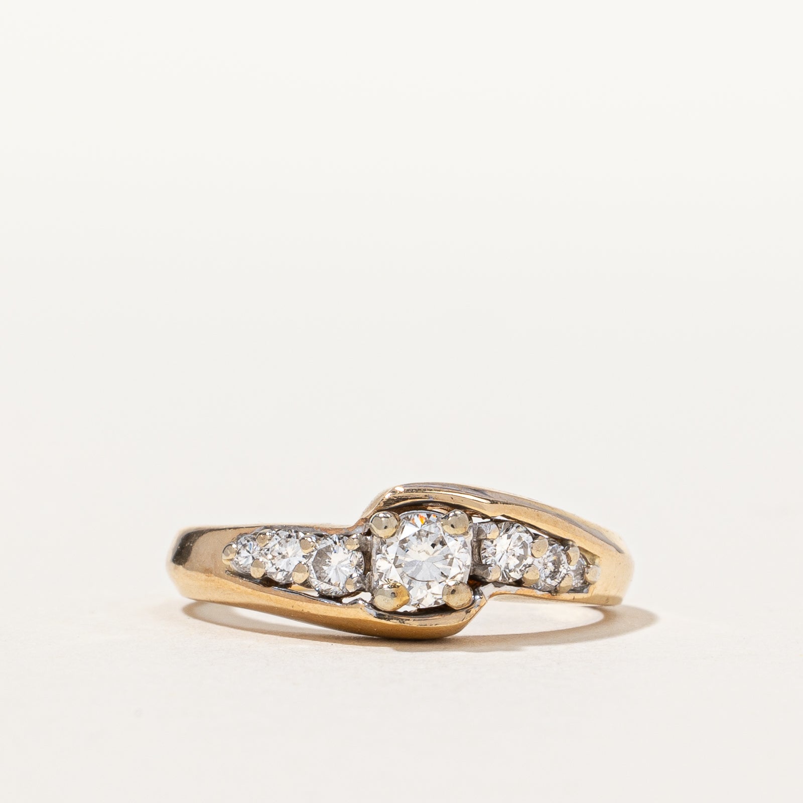 Overlay Bypass Engagement Ring | 0.44 ctw, SZ 5.25 |