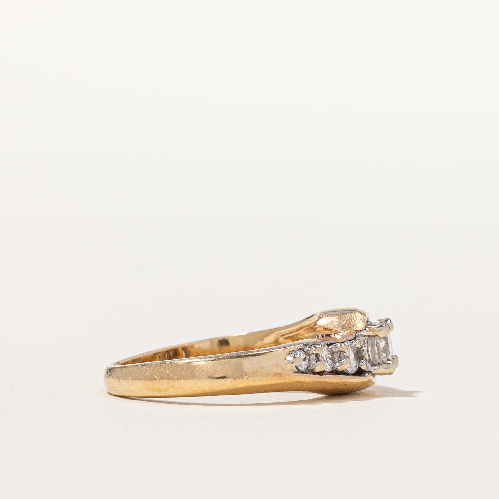 Overlay Bypass Engagement Ring | 0.44 ctw, SZ 5.25 |