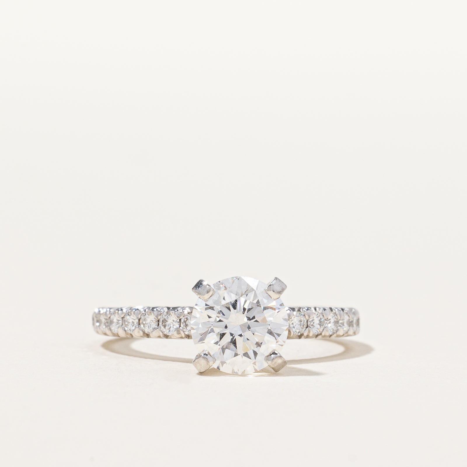 1.18ct GIA-graded Natural Diamond Solitaire Engagement Ring | GIA 1.18ct VVS1 E Ex | 0.32ct | SZ 4.75 |
