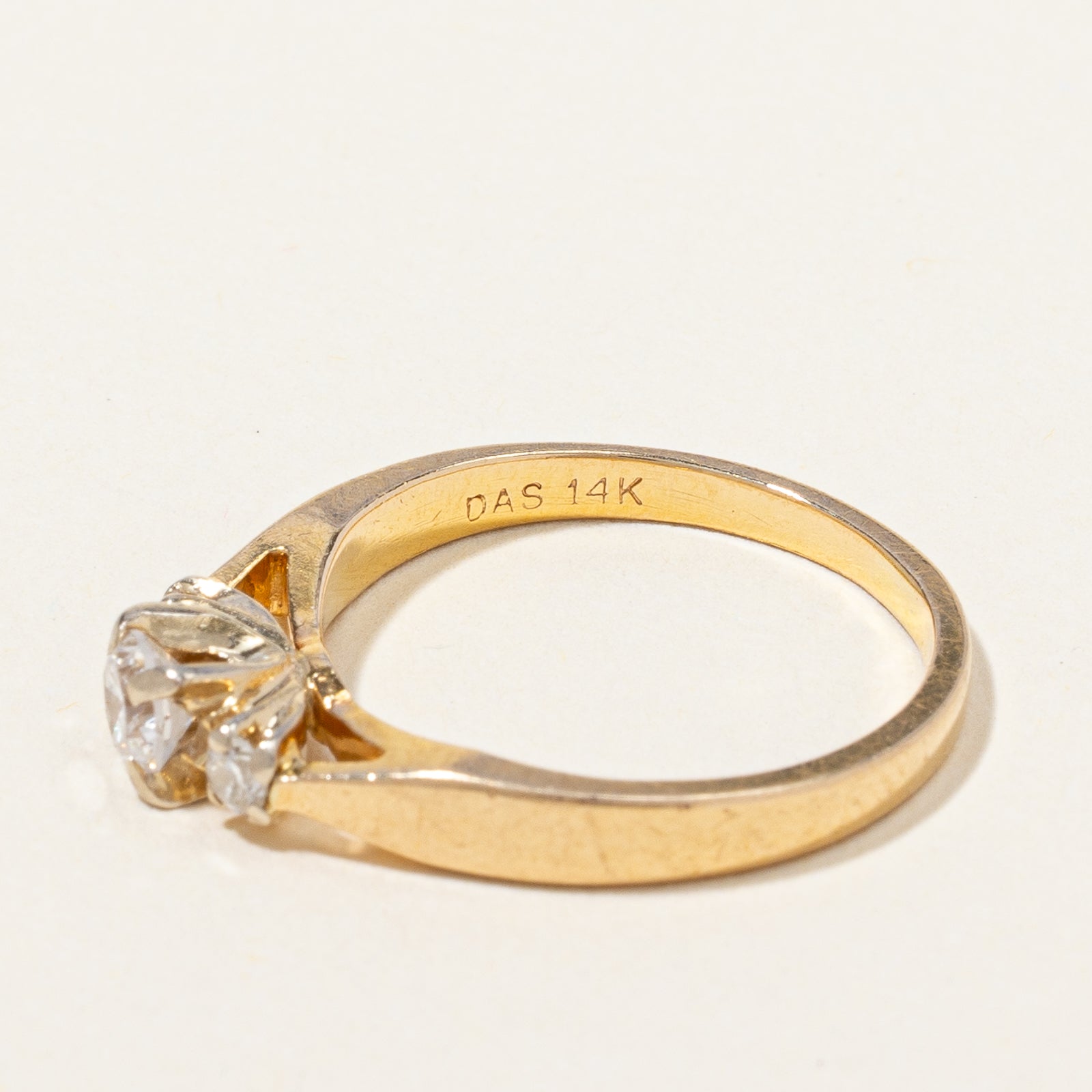 Three Stone Diamond Engagement Ring | 0.27 ctw, SZ 5.25 |