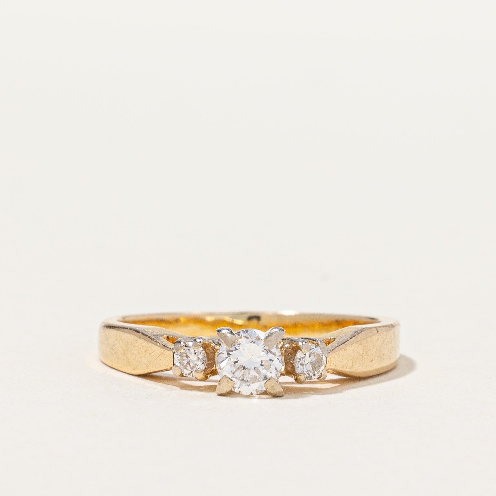 Three Stone Diamond Engagement Ring | 0.27 ctw, SZ 5.25 |