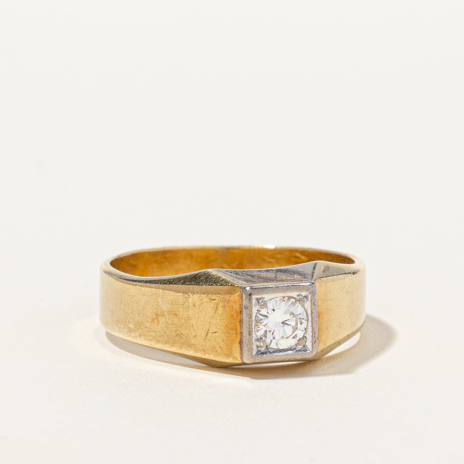 Solitaire Diamond Wedding Ring | 0.24 ct, SZ 9.5 |