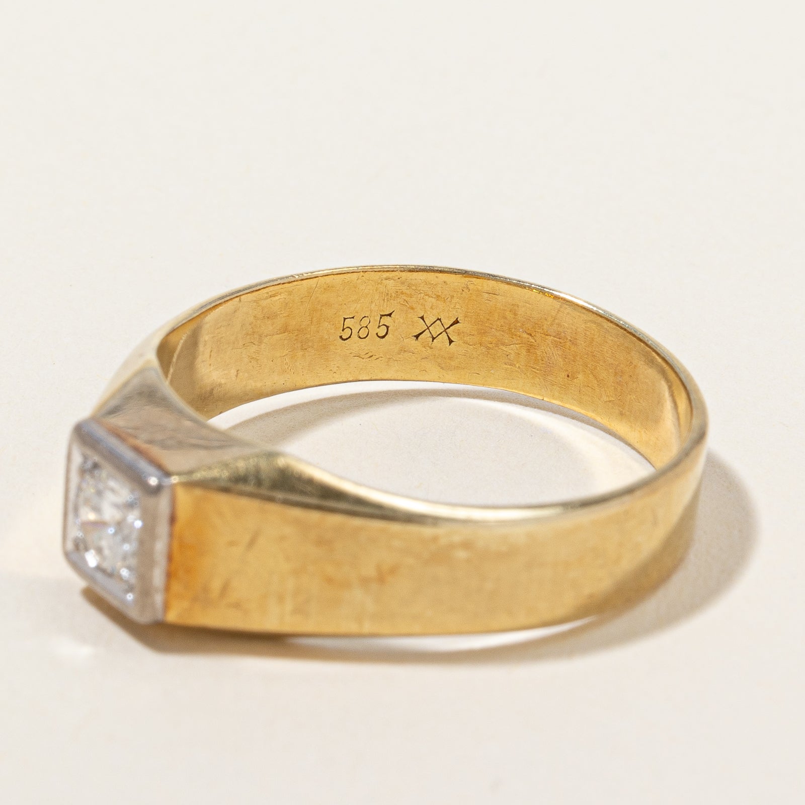 Solitaire Diamond Wedding Ring | 0.24 ct, SZ 9.5 |