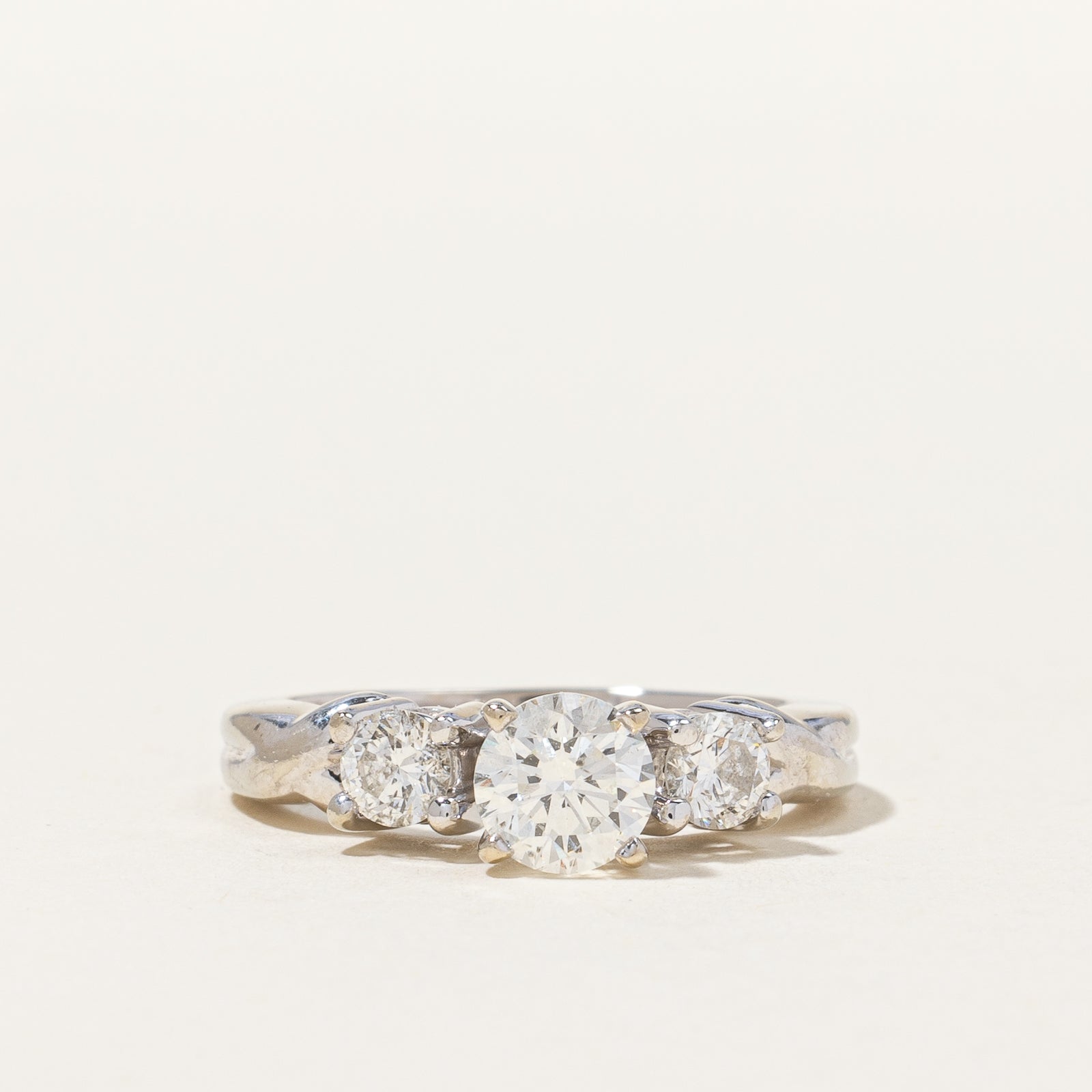 Three Stone Diamond Engagement Ring | 1.08 ctw | SZ 5.75 |