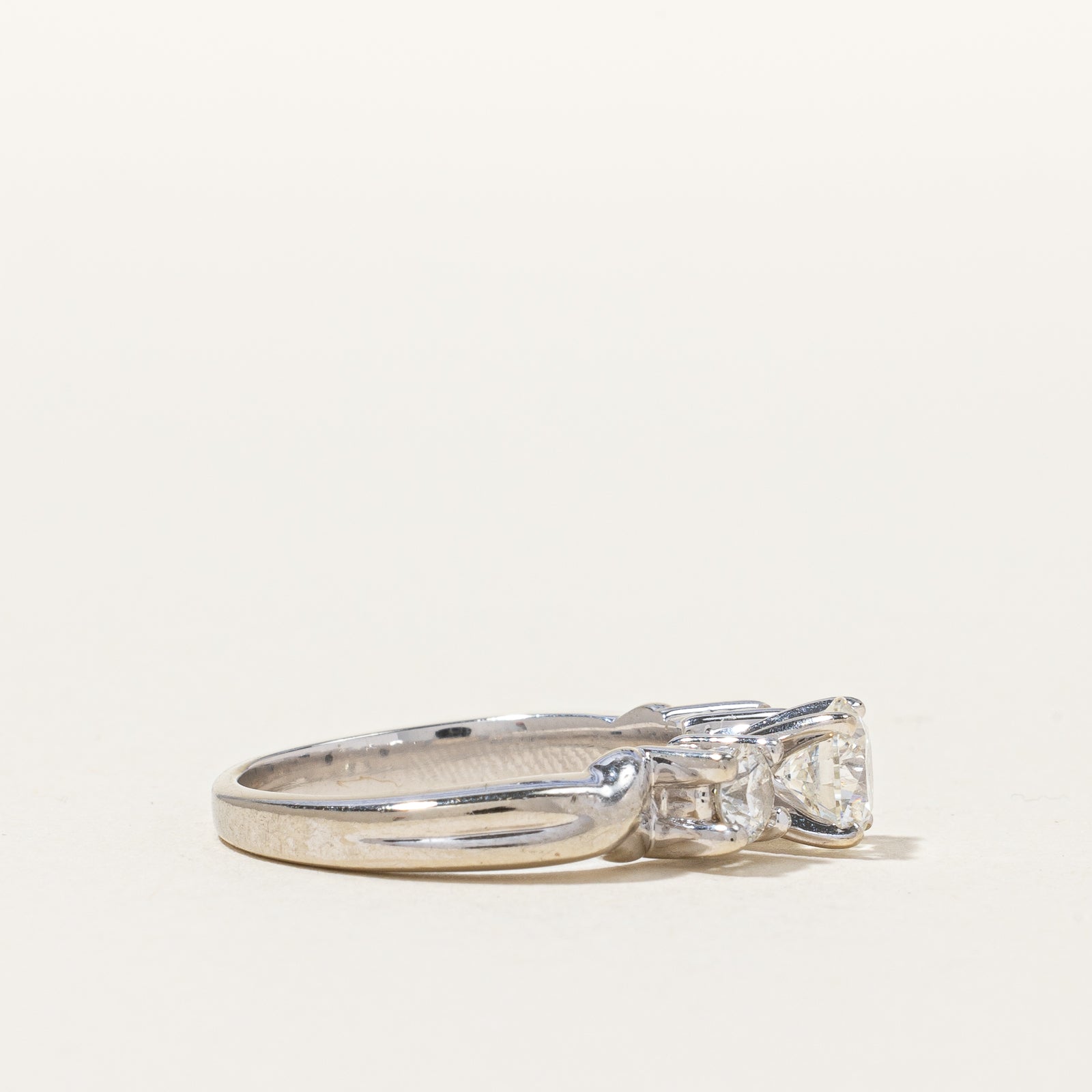 Three Stone Diamond Engagement Ring | 1.08 ctw | SZ 5.75 |