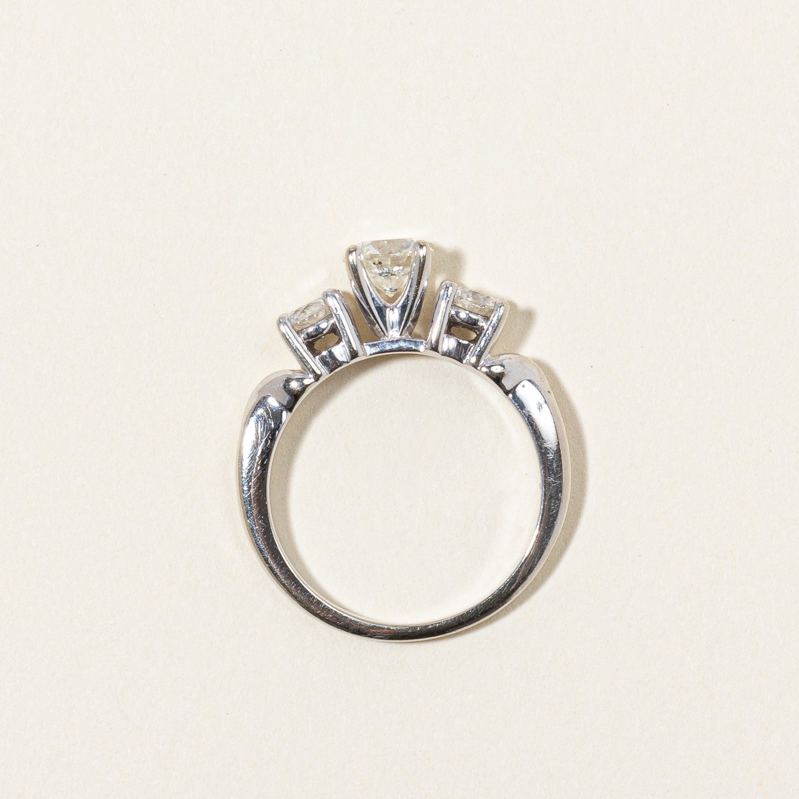 Three Stone Diamond Engagement Ring | 1.08 ctw | SZ 5.75 |