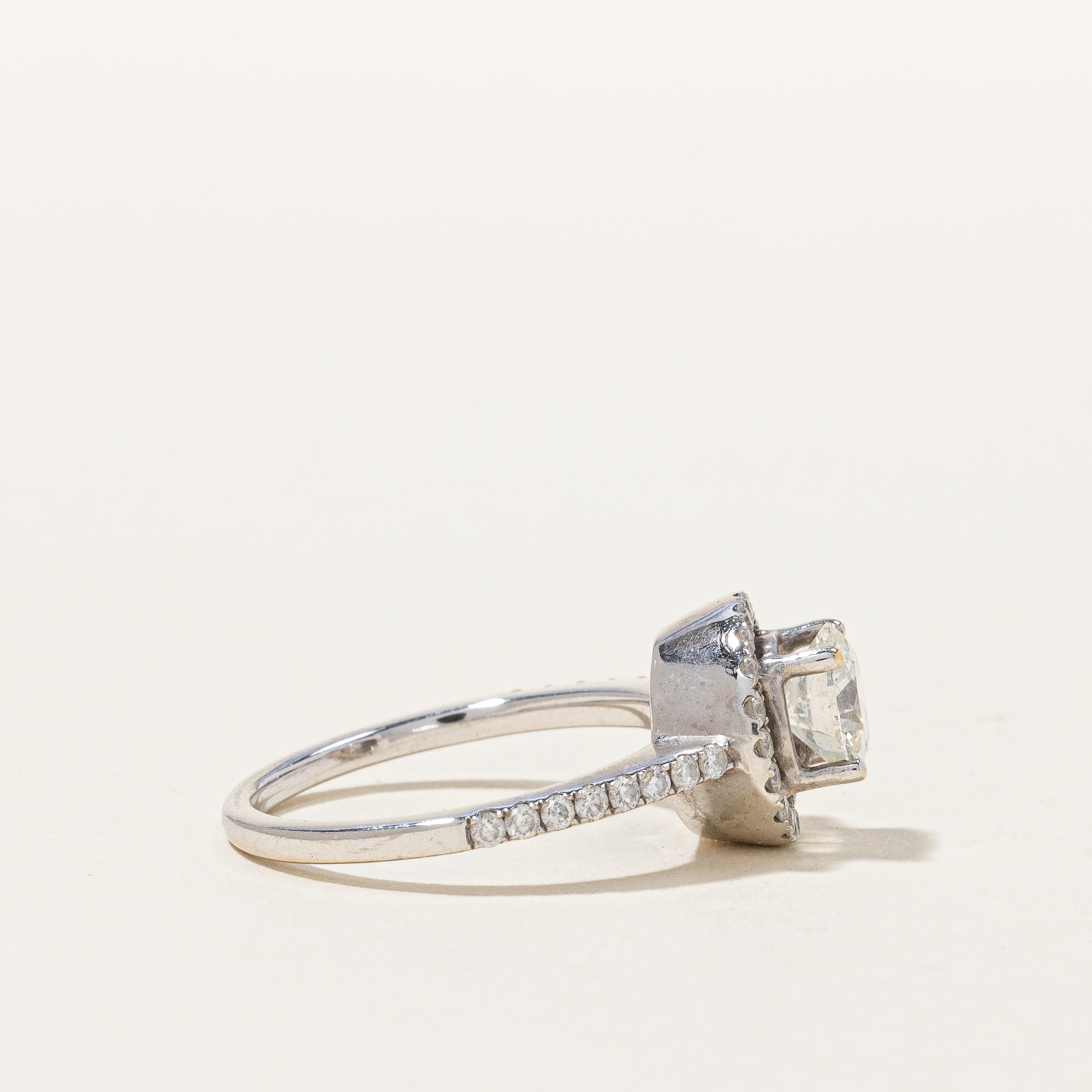 Halo Diamond Ring | 1.12 ctw, SZ 5.75 |