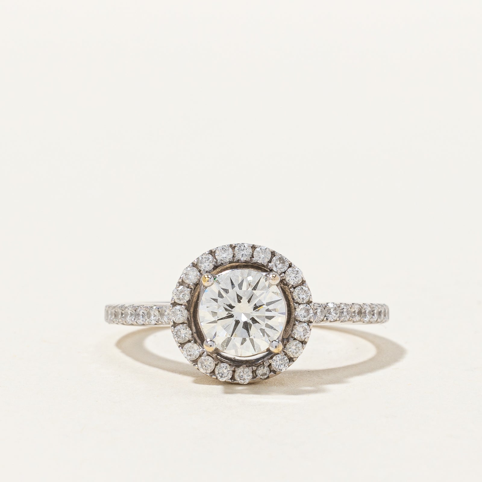 Halo Diamond Ring | 1.12 ctw, SZ 5.75 |