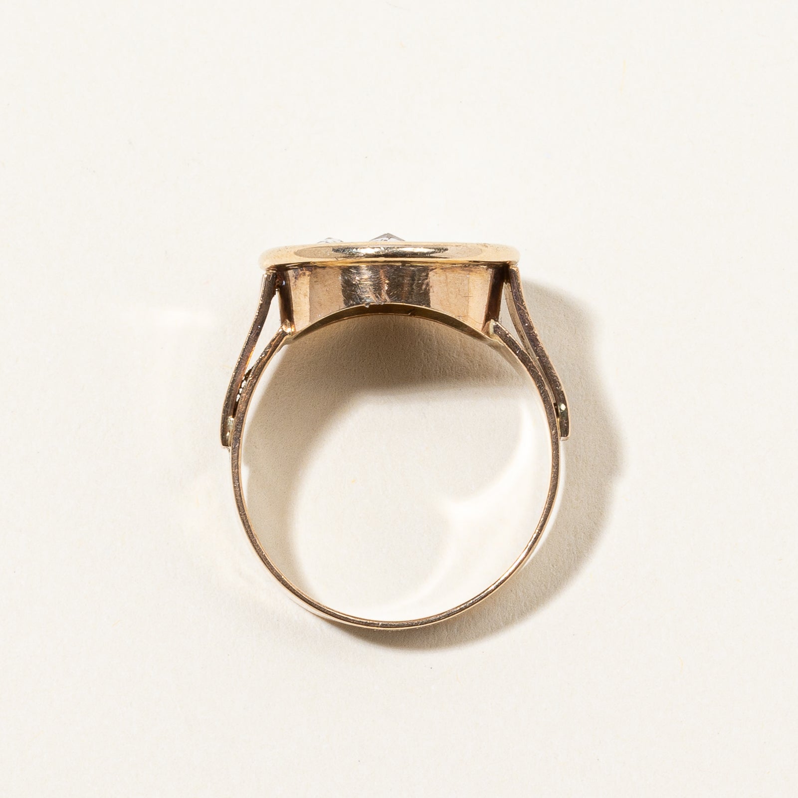 Bague victorienne revisitée sertie de diamants taille rose | 1,35 ct | Taille 9,25 |