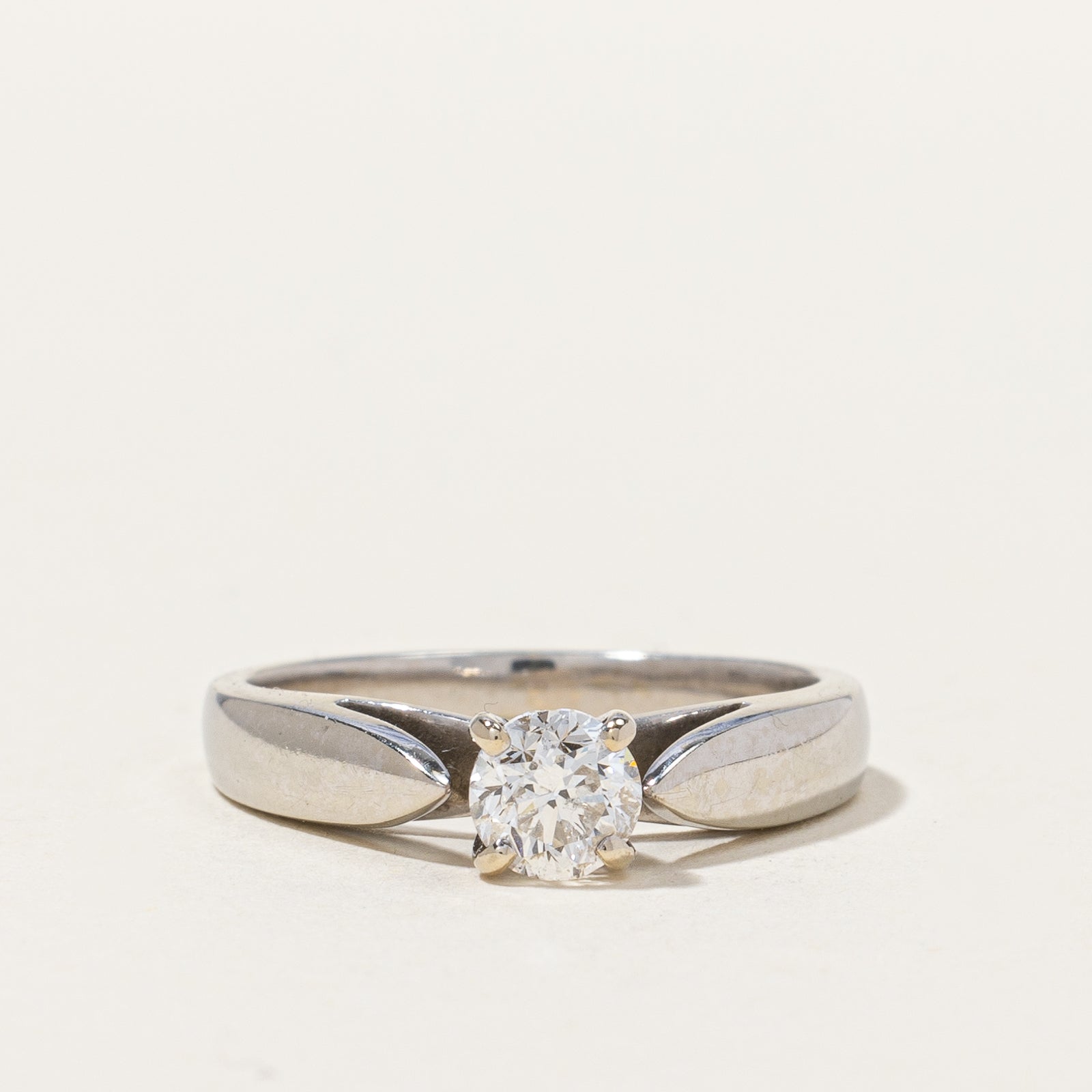 Canadian Certified Diamond Solitaire Engagement Ring | 0.50 ct SI2/I1 G/H | SZ 5.25 |
