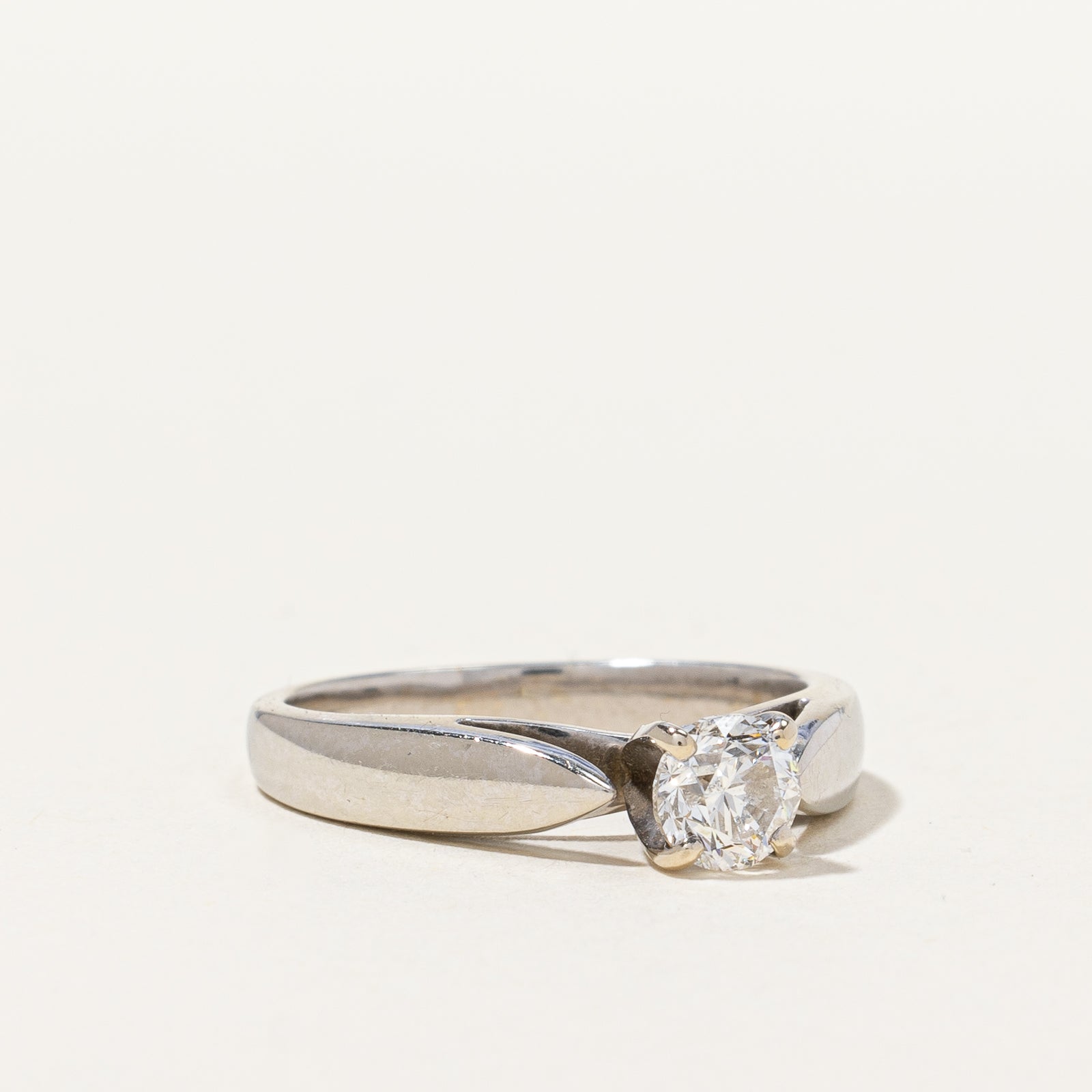 Canadian Certified Diamond Solitaire Engagement Ring | 0.50 ct SI2/I1 G/H | SZ 5.25 |