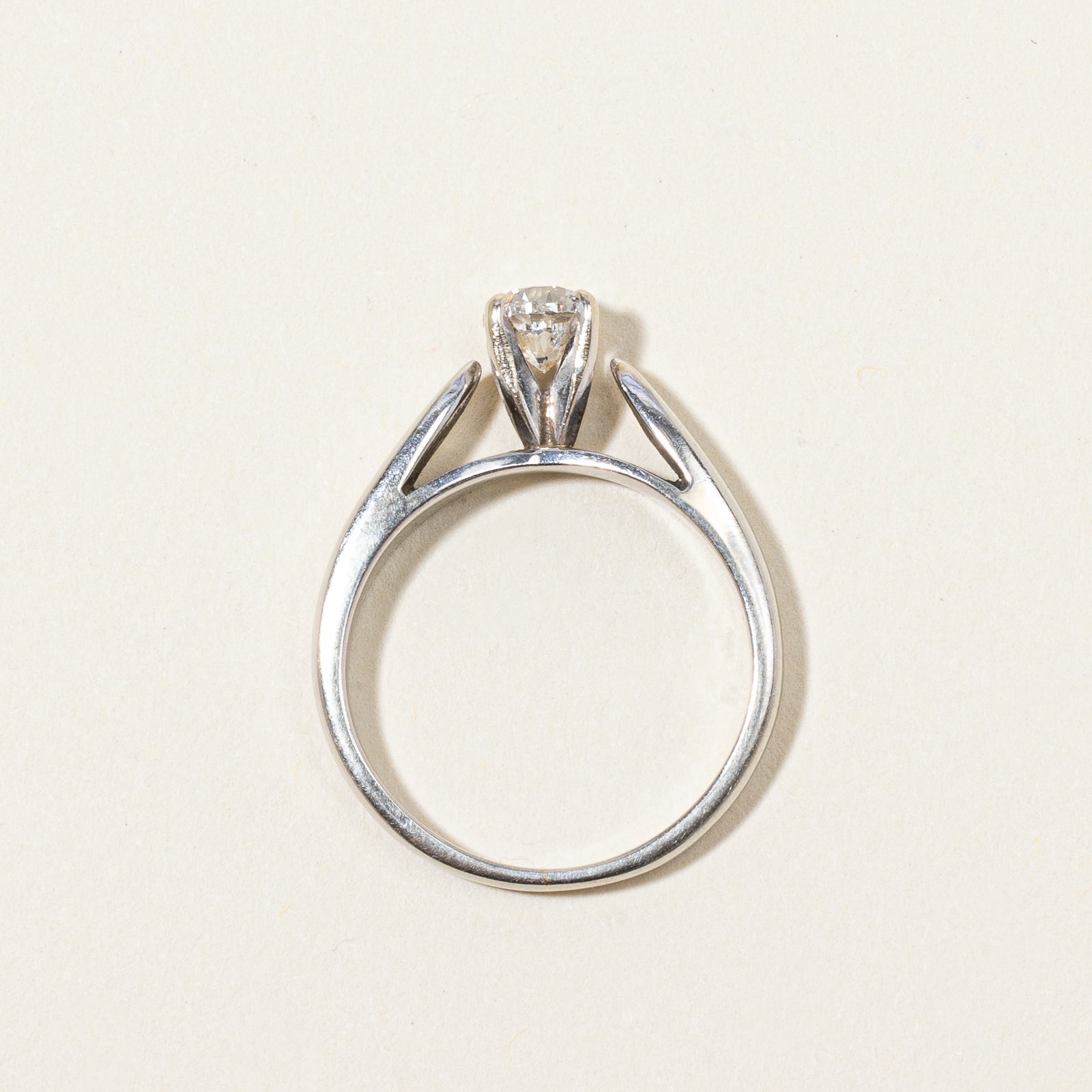 Canadian Certified Diamond Solitaire Engagement Ring | 0.50 ct SI2/I1 G/H | SZ 5.25 |